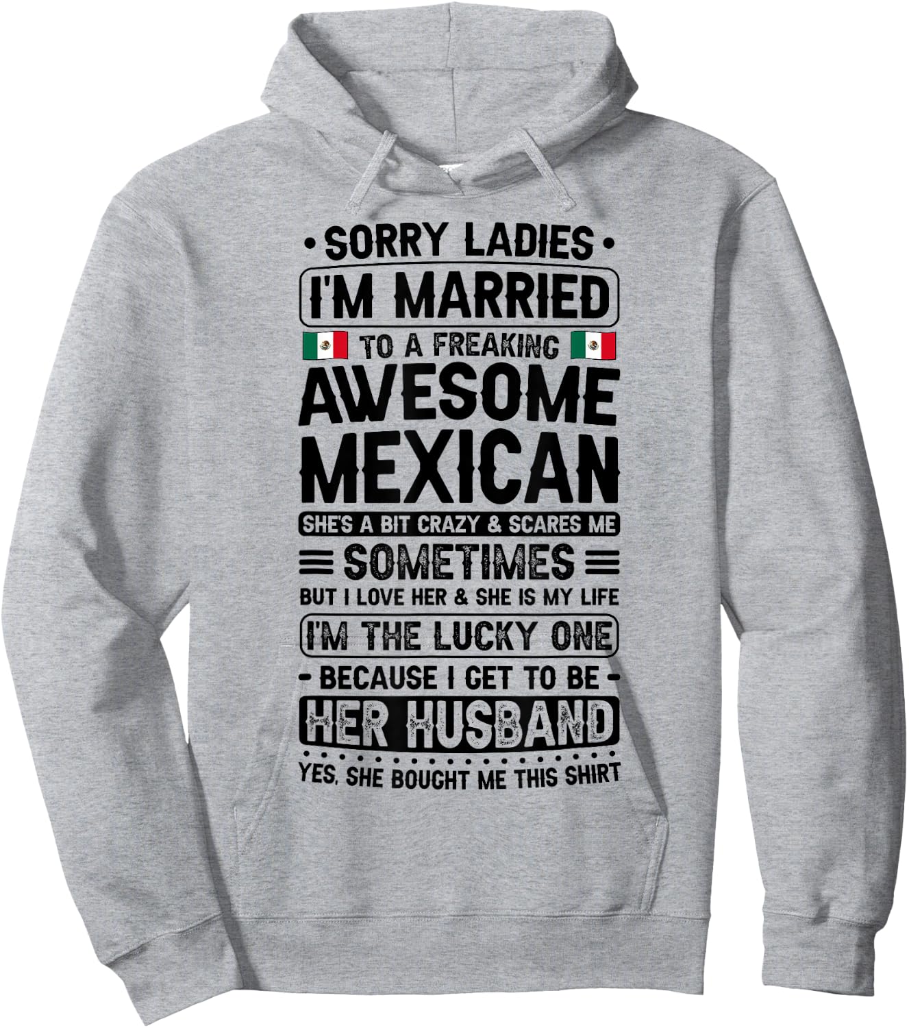I'm Married To Mexican Wife Husband Of A Mexican Wife Hoodie - Hoodie | Ash