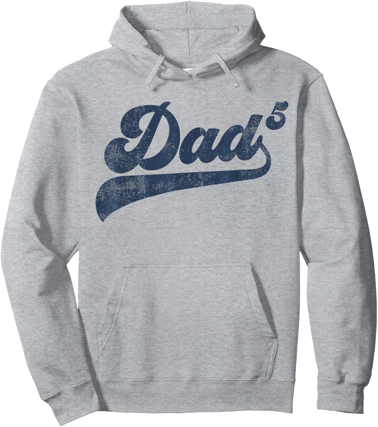 Dad5 Daddy Of 5 Kids Gifts Father Of Five Fifth Time Dad Hoodie - Hoodie | Ash
