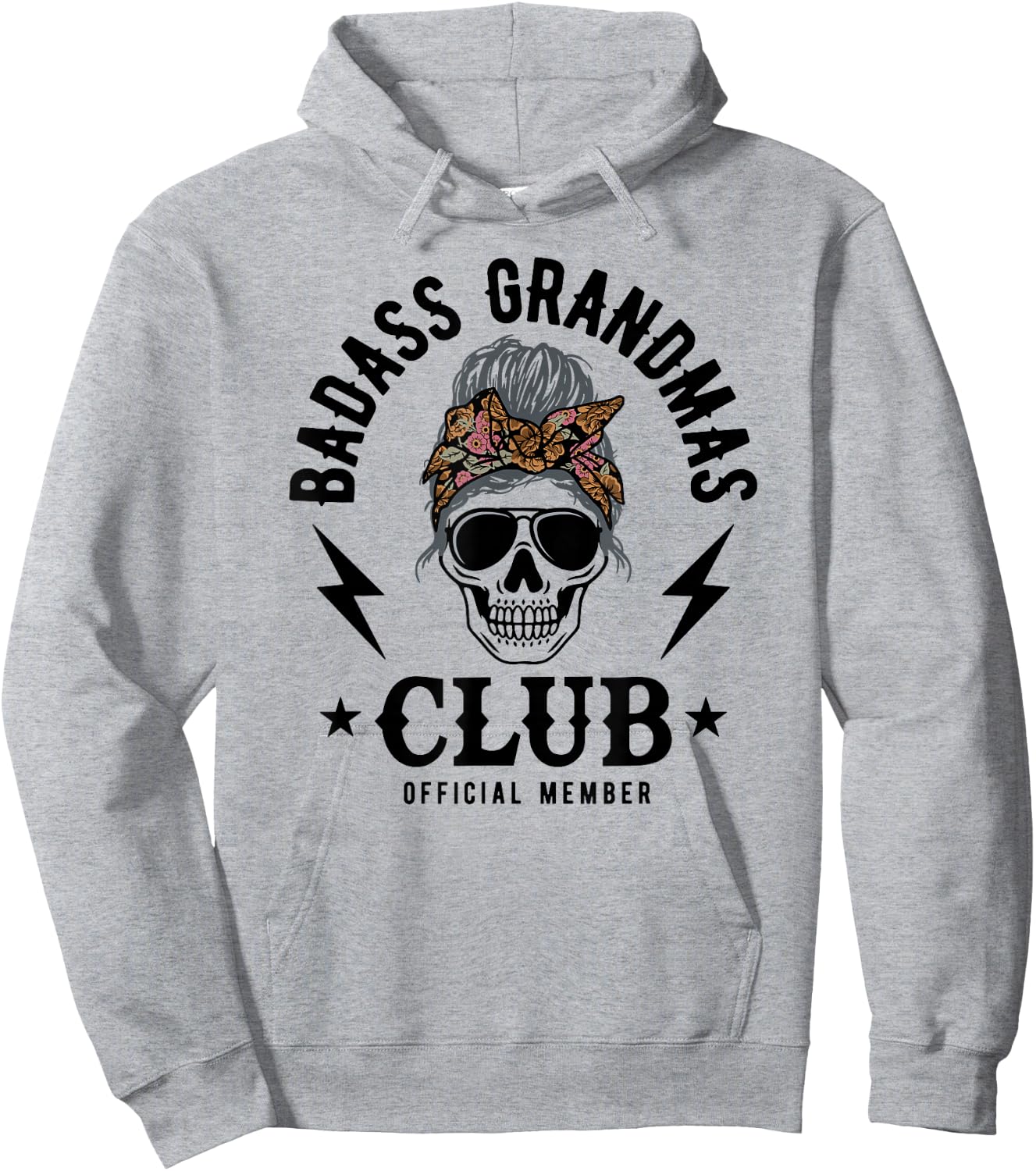 Badass Grandma Club Hoodie - Hoodie | Ash