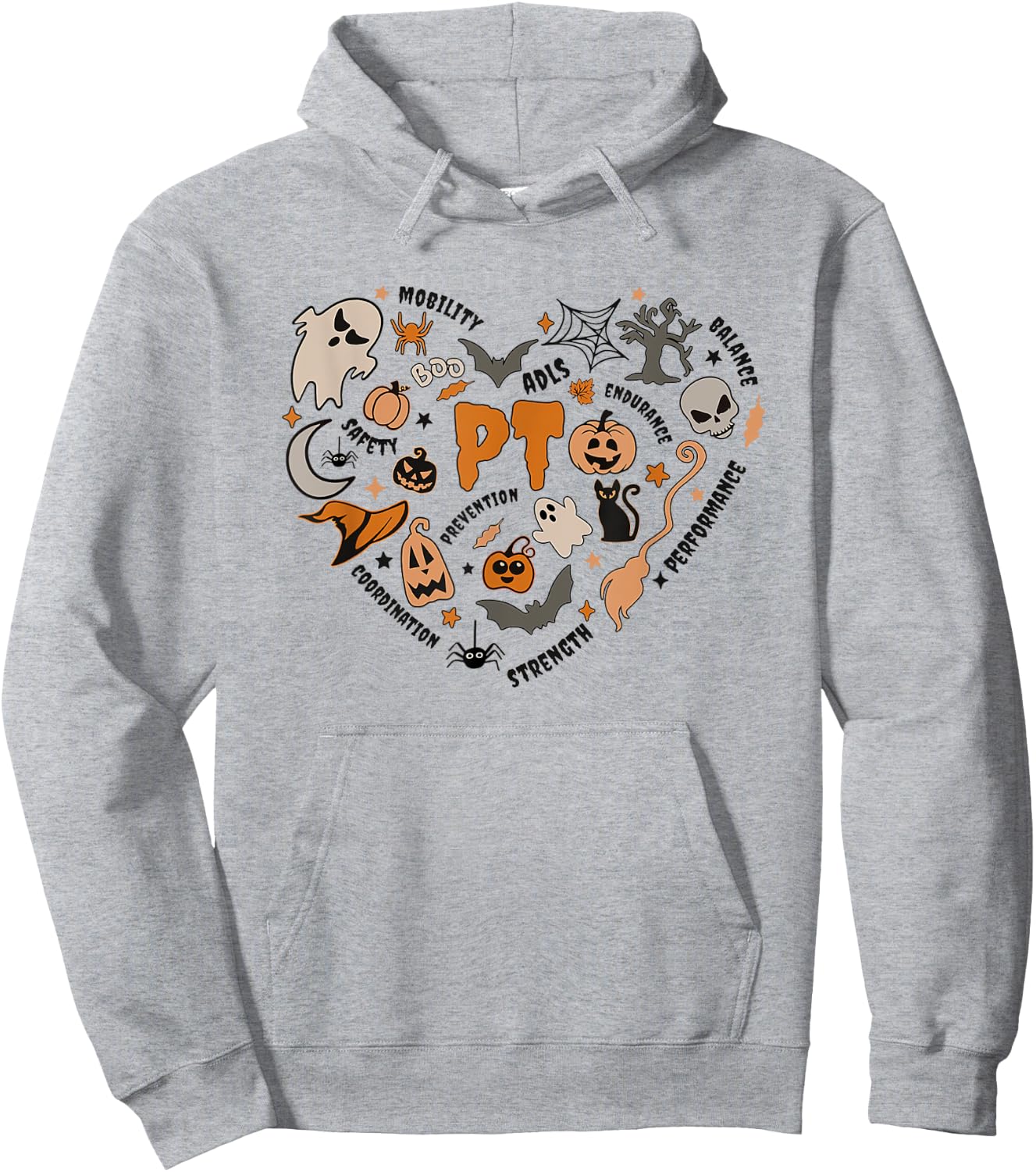 Pediatric Physical Therapy Halloween PTA PT Scope Women Hoodie - Hoodie | Ash