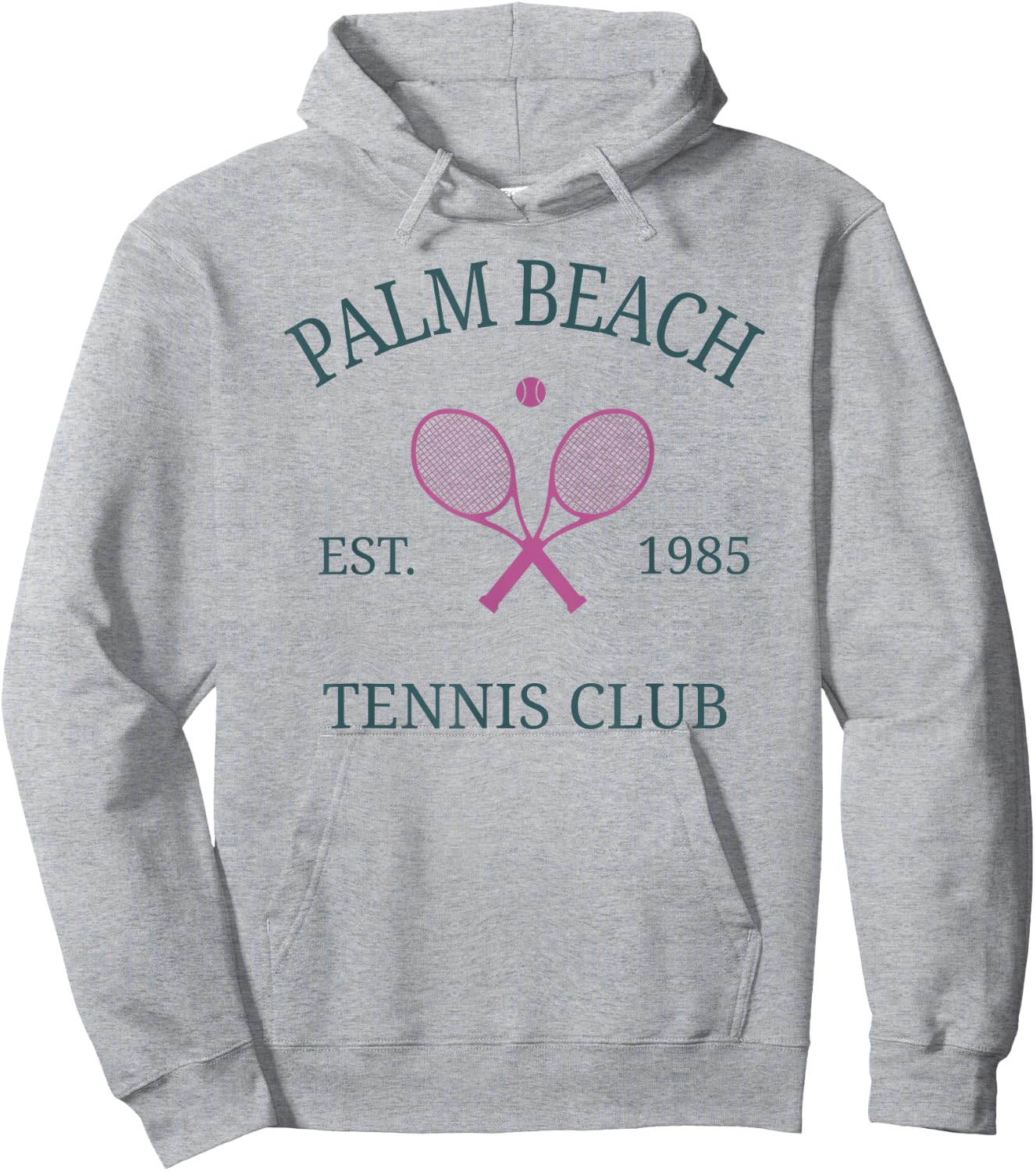 Beach Florida Athletics Tennis Club Racquet Prep Hoodie - Hoodie | Ash