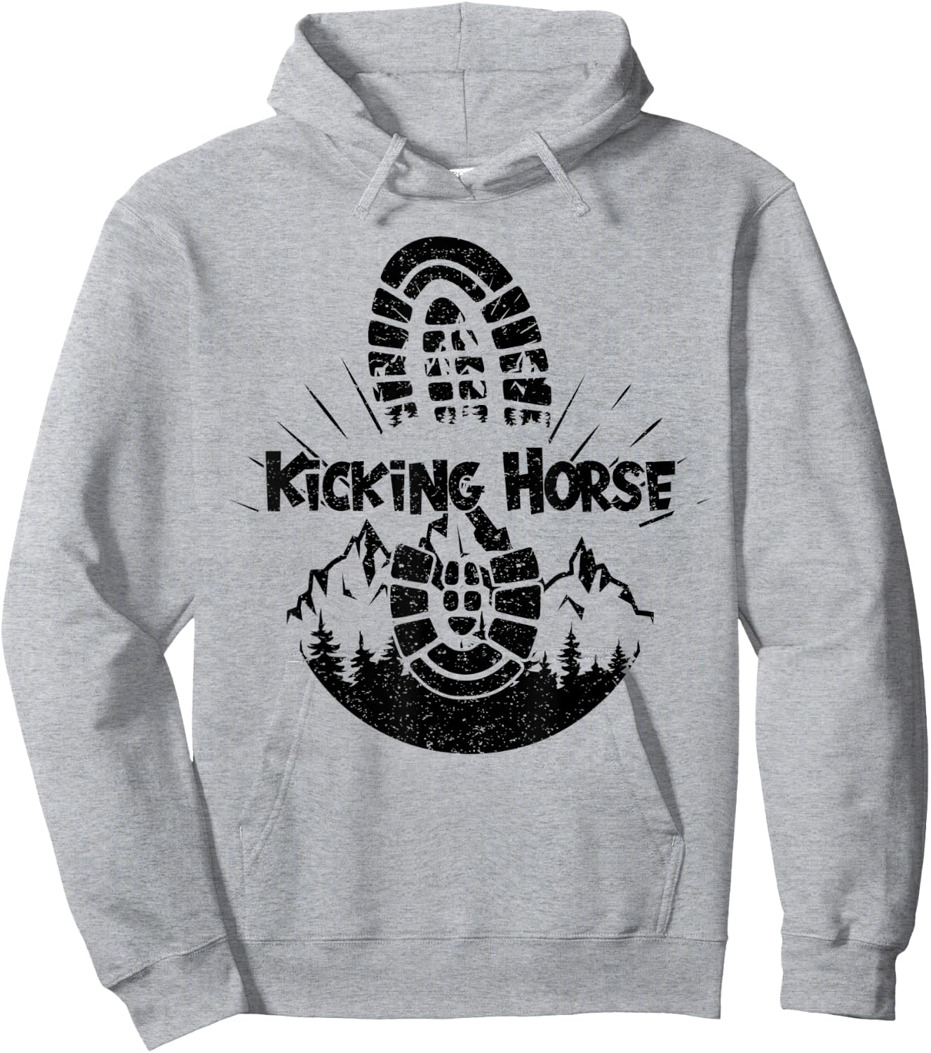 Hiking In Kicking Horse Vacation Ski Hoodie - Hoodie | Ash
