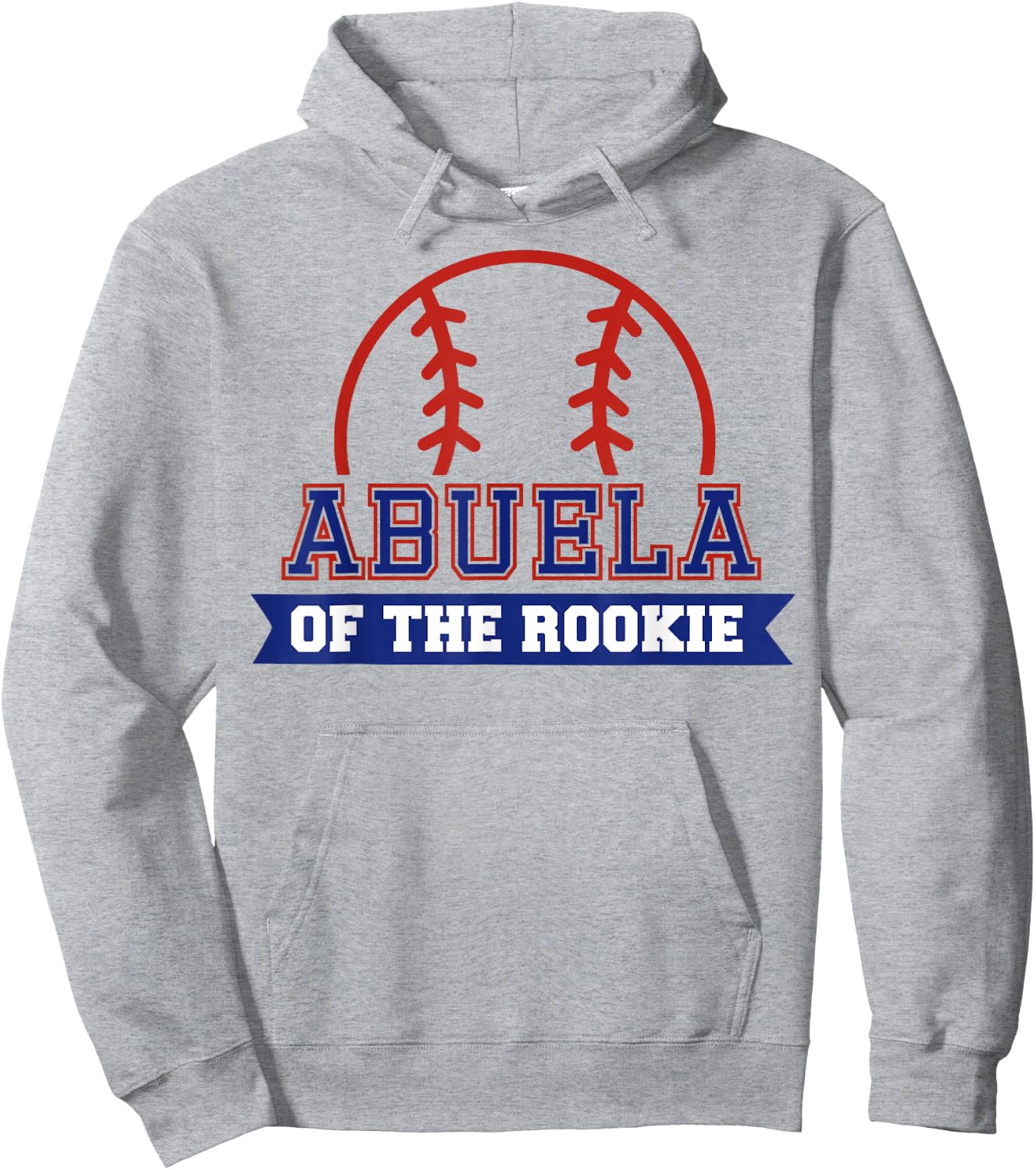 Abuela of Rookie 1st Birthday Baseball Theme Matching Party Hoodie - Hoodie | Ash