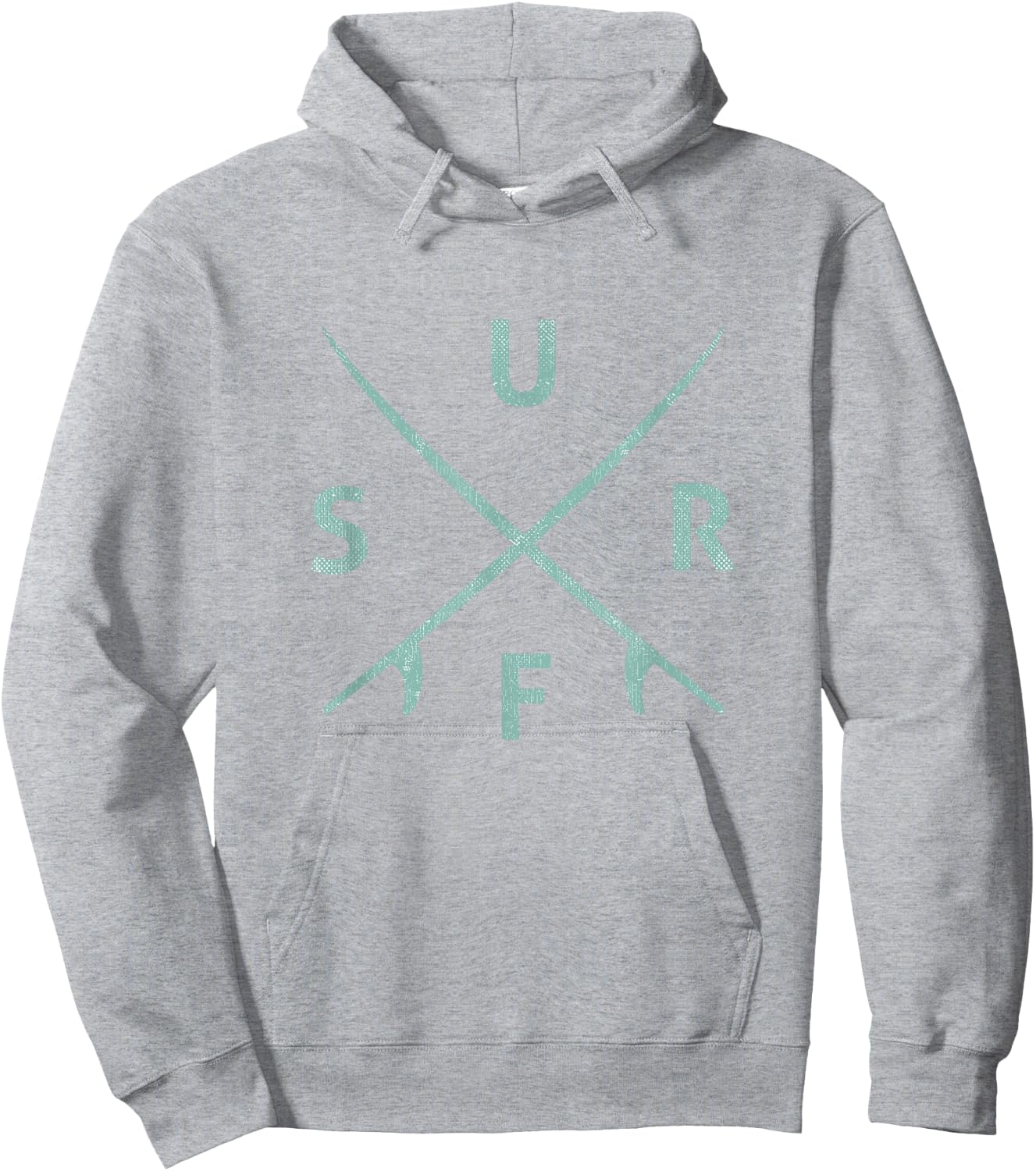 Subtle Wave Surfing Shirts Surf Logo Hoodie - Hoodie | Ash