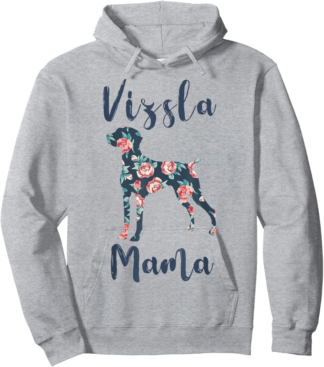 Vizsla Mom Shirt Women Vizsla Mama Mother Day Dog Lover Gift Hoodie - Hoodie | Ash