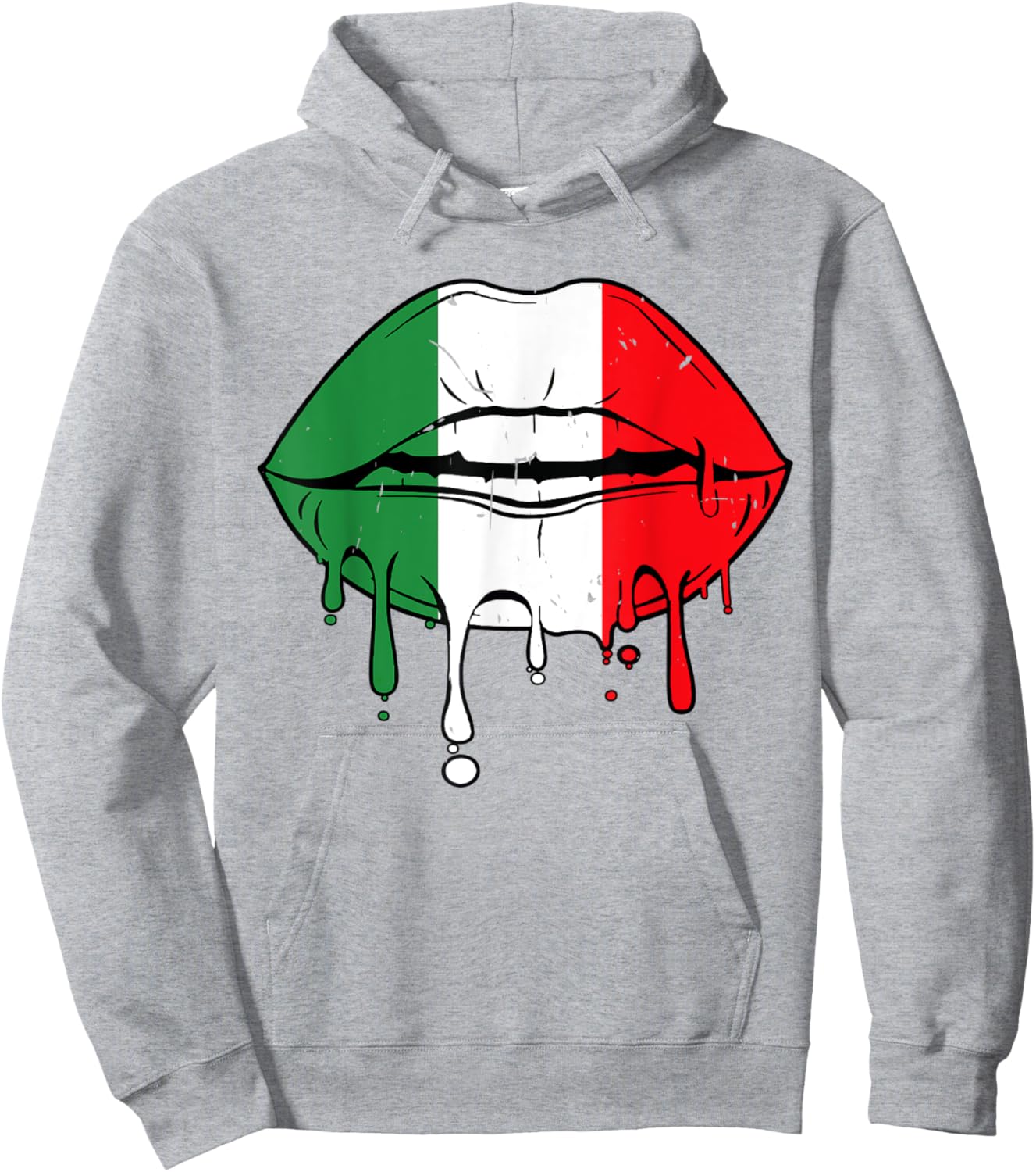 Cinco De Mayo Outfit Women Men Sexy Lip Mexican Flag Funny Hoodie - Hoodie | Ash