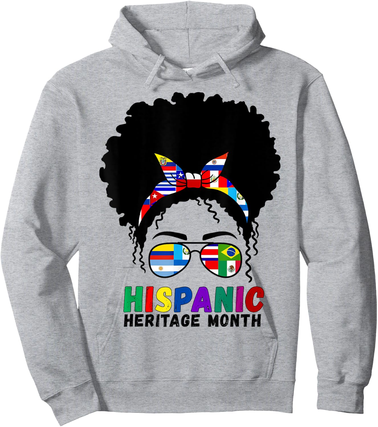 Hispanic Heritage Month Latino Country Flags Women Hoodie - Hoodie | Ash