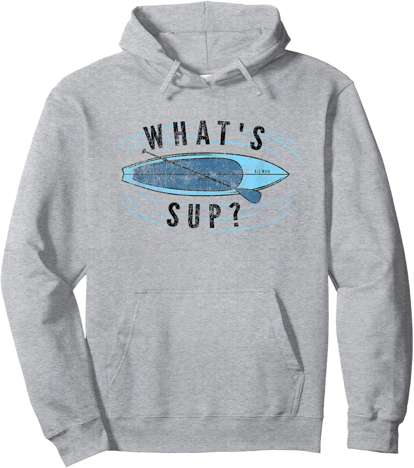 Fun Paddle Board Pun - What's SUP? Hoodie - Hoodie | Ash