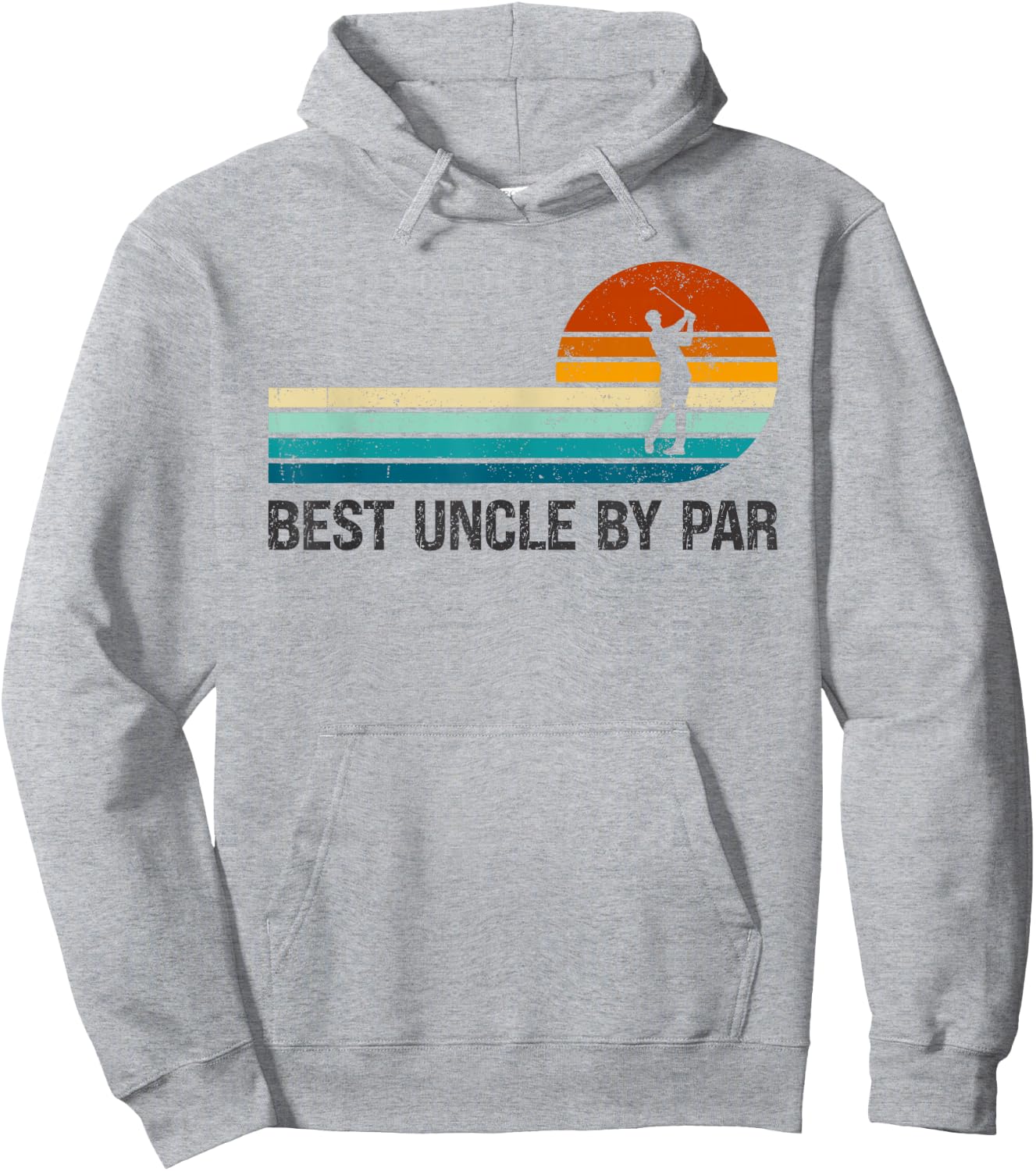 Best Uncle By Par Funny Golf Golfing Players Golfer Lover Hoodie - Hoodie | Ash