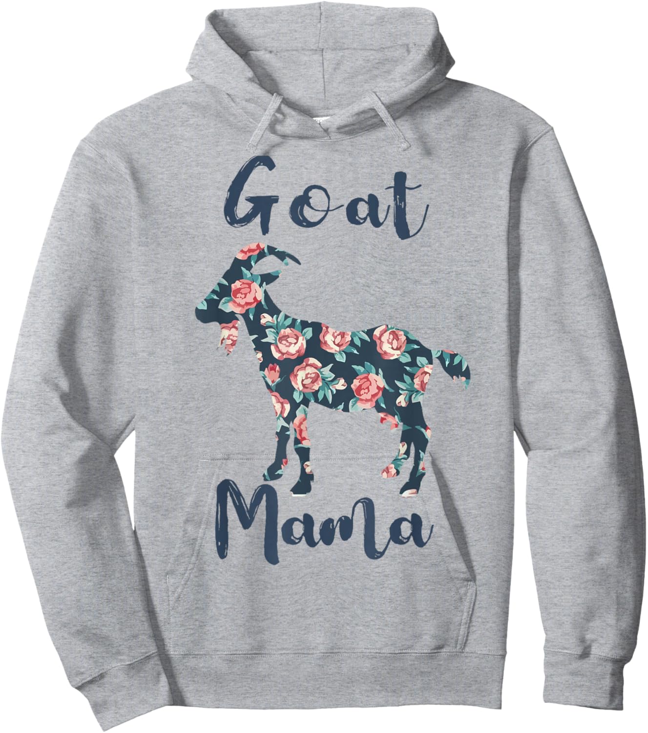 Goat Mama Shirt Women Goat Mom Farm Mother Day Gift Funny Hoodie - Hoodie | Ash