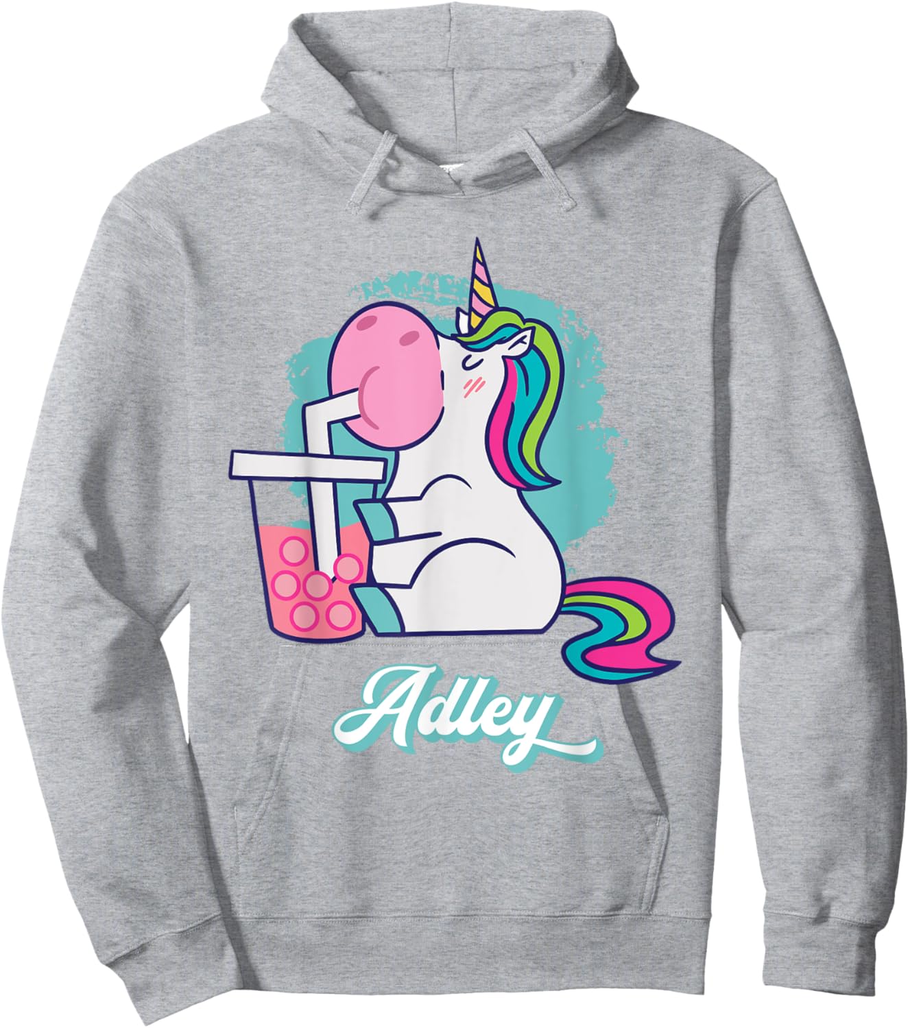 Adley Merch Unicorn Design Hoodie - Hoodie | Ash