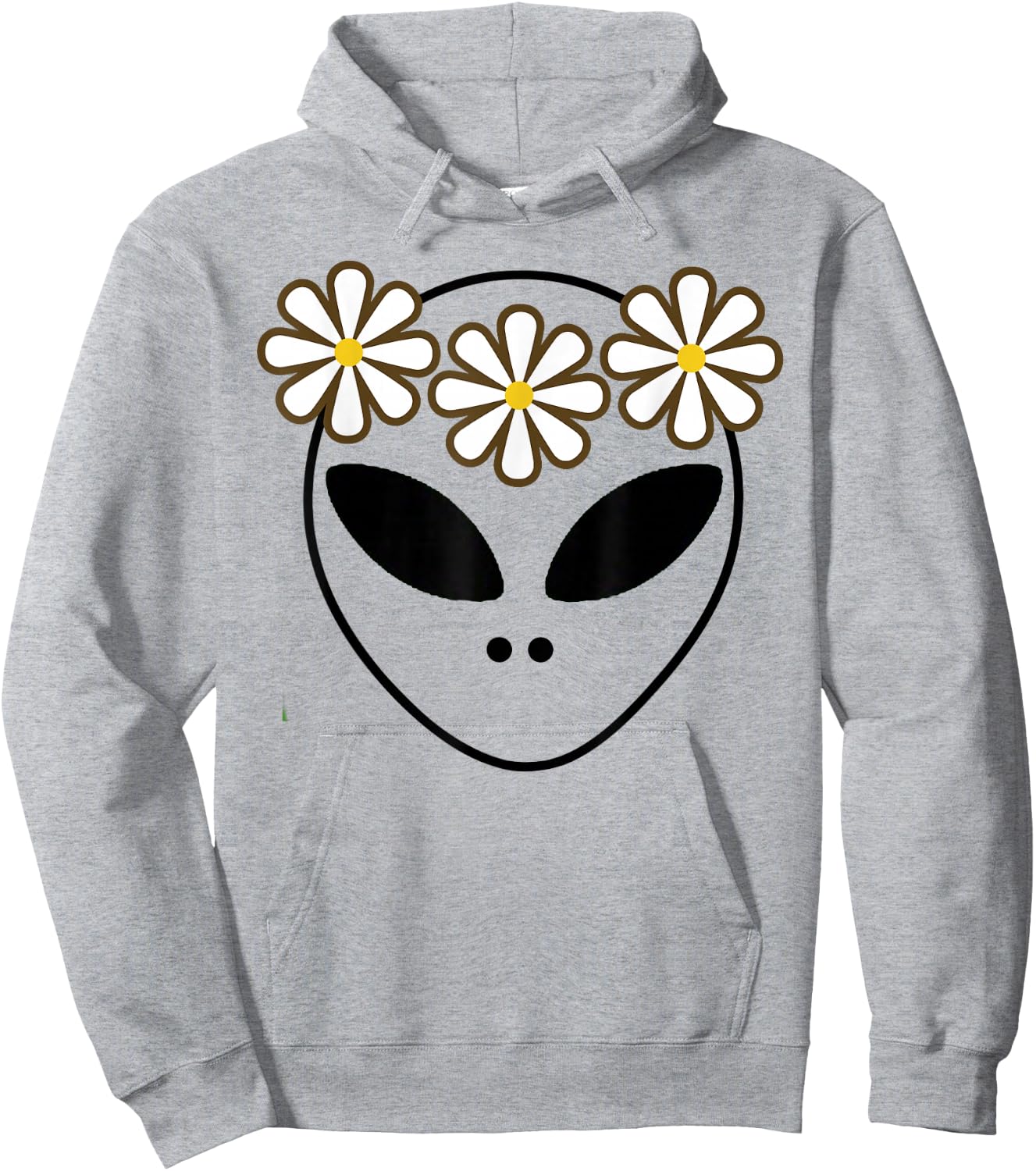 Alien Costume Halloween Cute Green Aliens Face Kawaii Hoodie - Hoodie | Ash