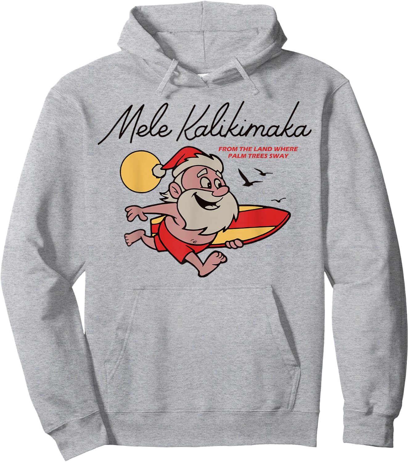 Mele Kalikimaka Hawaii Christmas Hoodie - Hoodie | Ash