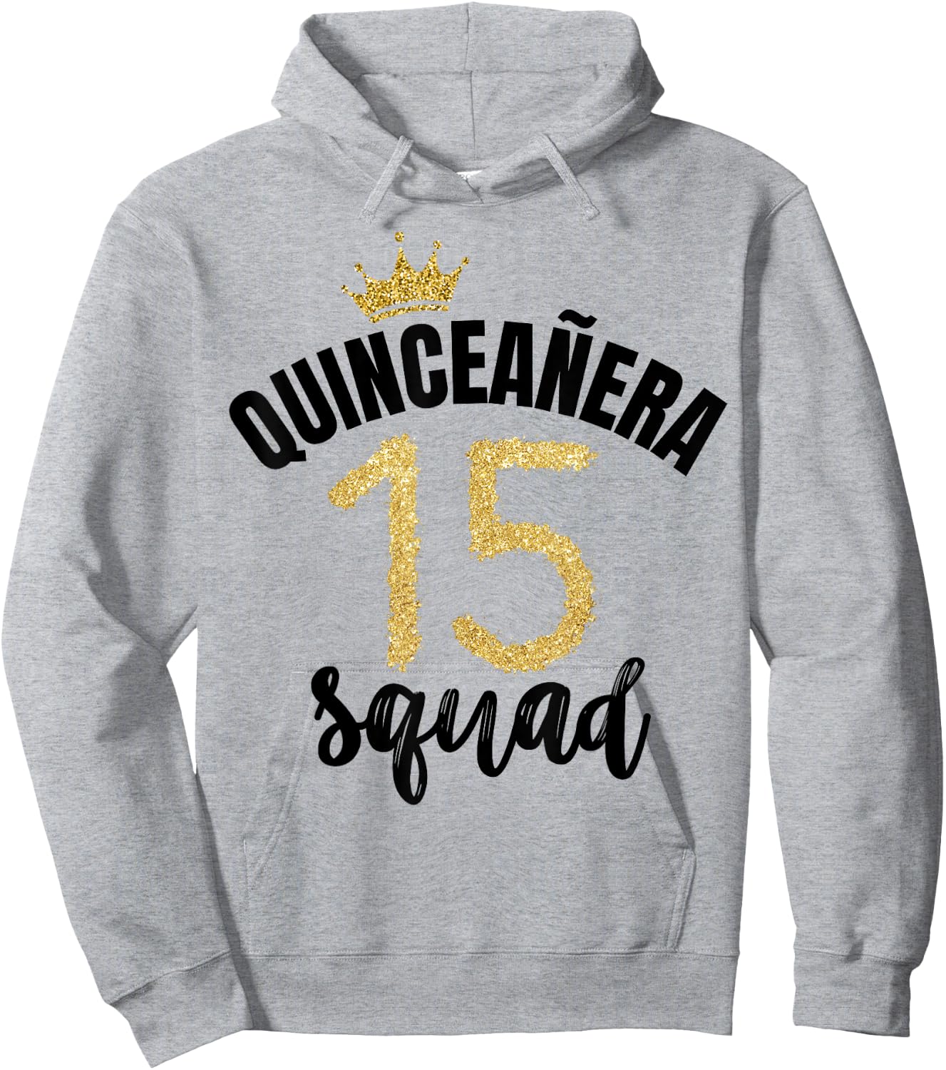 Quince Squad Quinceañera Guest 15th Birthday Quince Años Hoodie - Hoodie | Ash