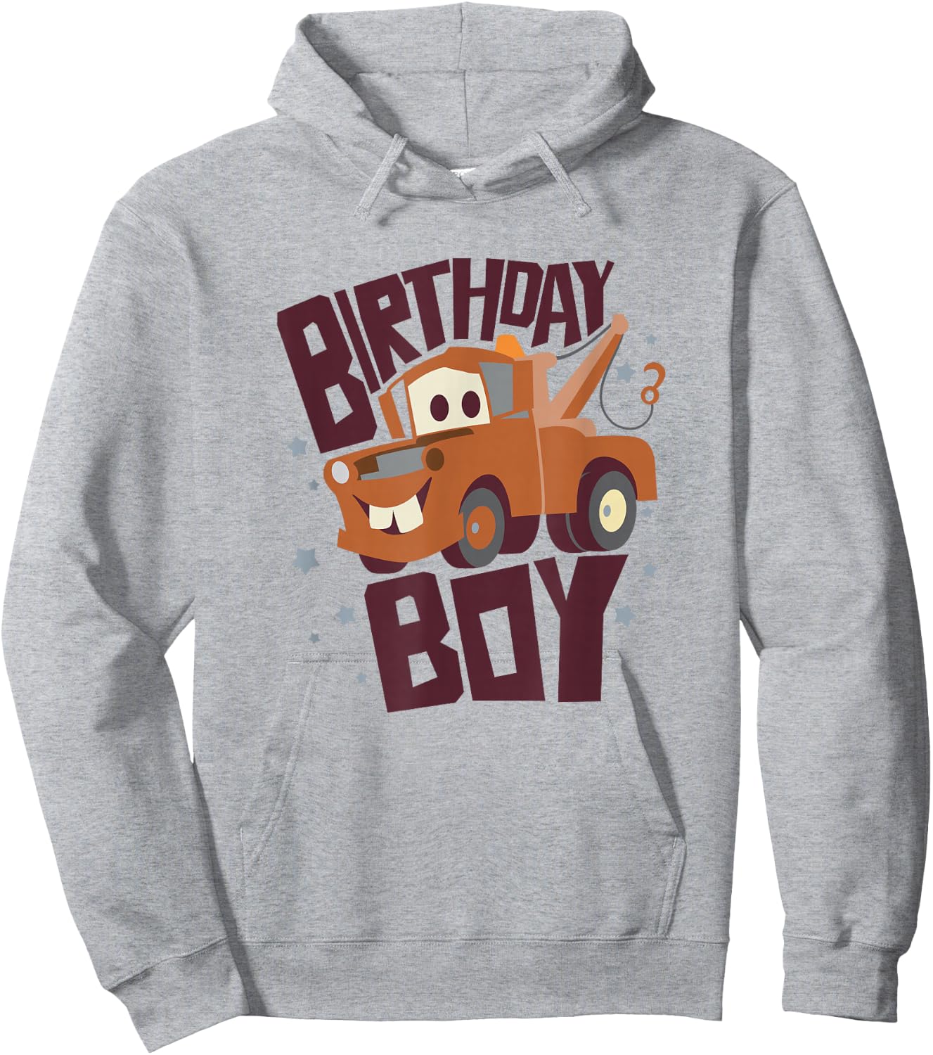 Disney Pixar Cars Birthday Boy Tow Mater Portrait Hoodie - Hoodie | Ash