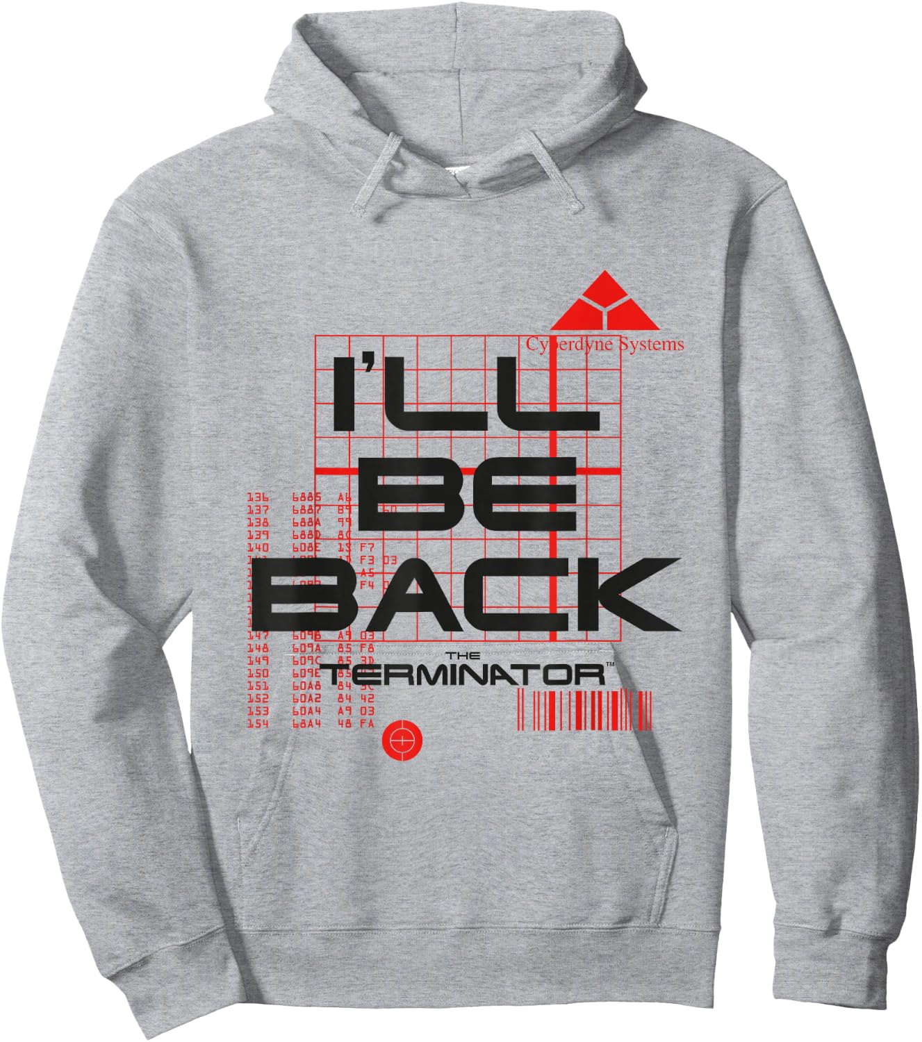 Terminator I'll Be Back Hoodie - Hoodie | Ash