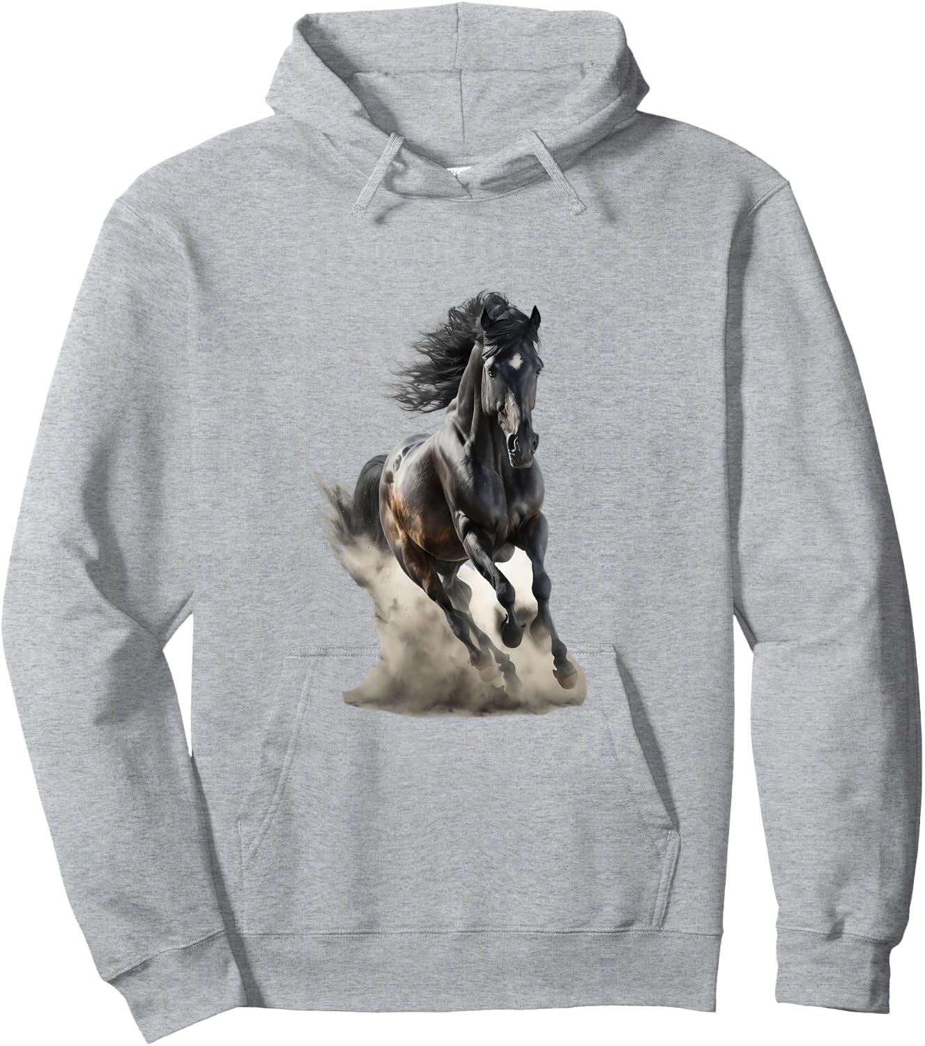 Beautiful Horse Graphic Horse Art Print for Girls Hoodie - Hoodie | Ash