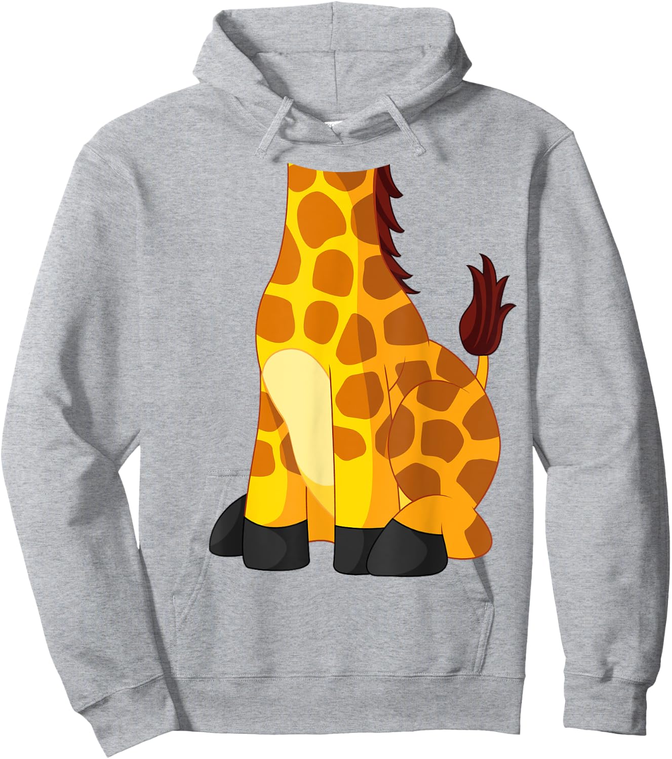 Giraffe for Adults & Kids - Men & Women's Giraffe Costume Hoodie - Hoodie | Ash