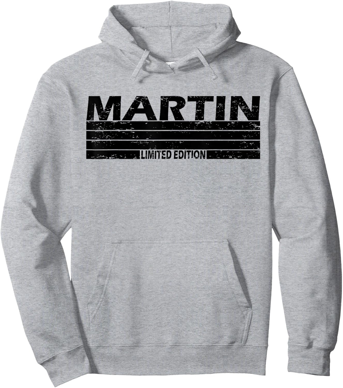 Martin Surname Limited Edition Retro Vintage Style Sunset Hoodie - Hoodie | Ash