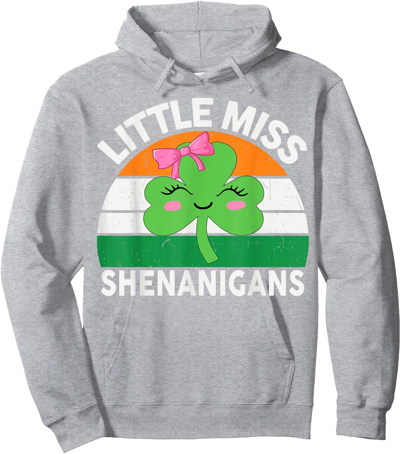 St Patricks Day Little Miss Shenanigans Irish Girls Toddlers Hoodie - Hoodie | Ash