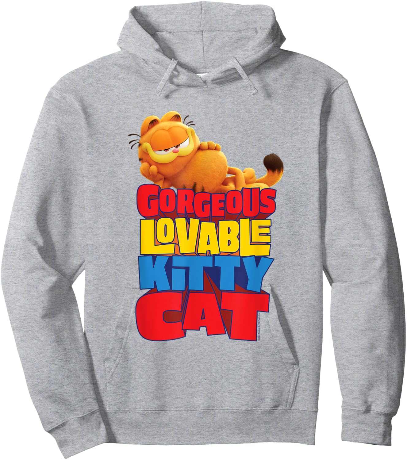 The Garfield Movie Gorgeous Lovable Kitty Cat Sassy Poster Hoodie - Hoodie | Ash