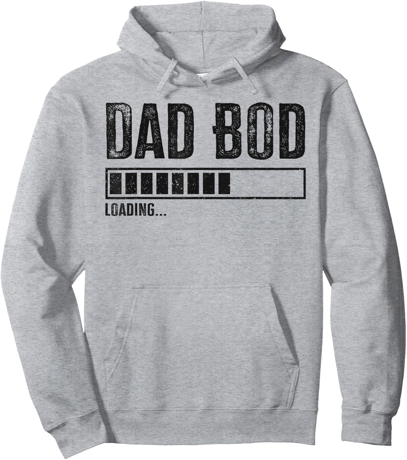 Dad Bod Loading 2024 Funny Dad Fathers Day Baby Announcement Hoodie - Hoodie | Ash