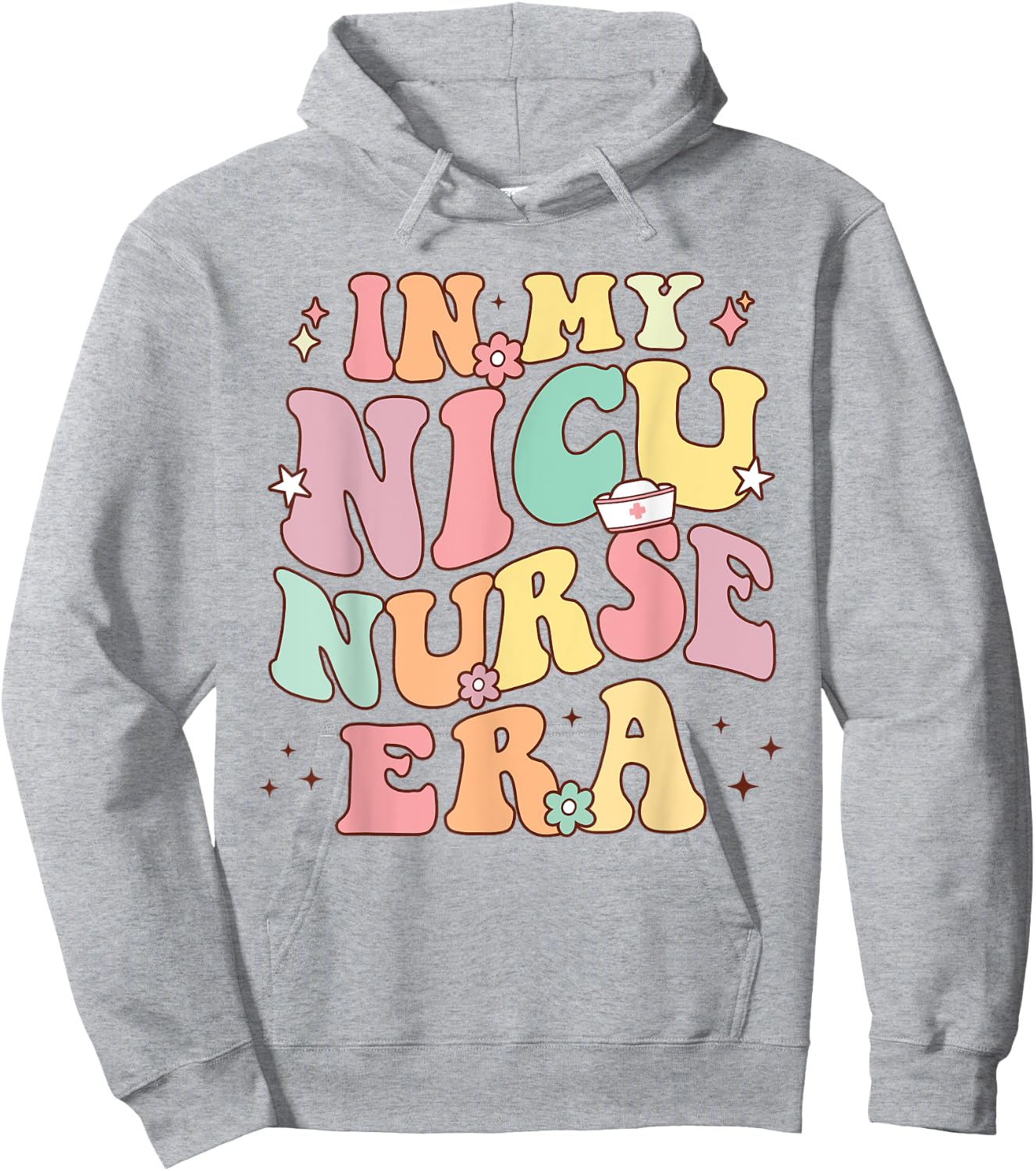In My NICU Nurse Era Retro Nurse Appreciation Neonatal Nurse Hoodie - Hoodie | Ash