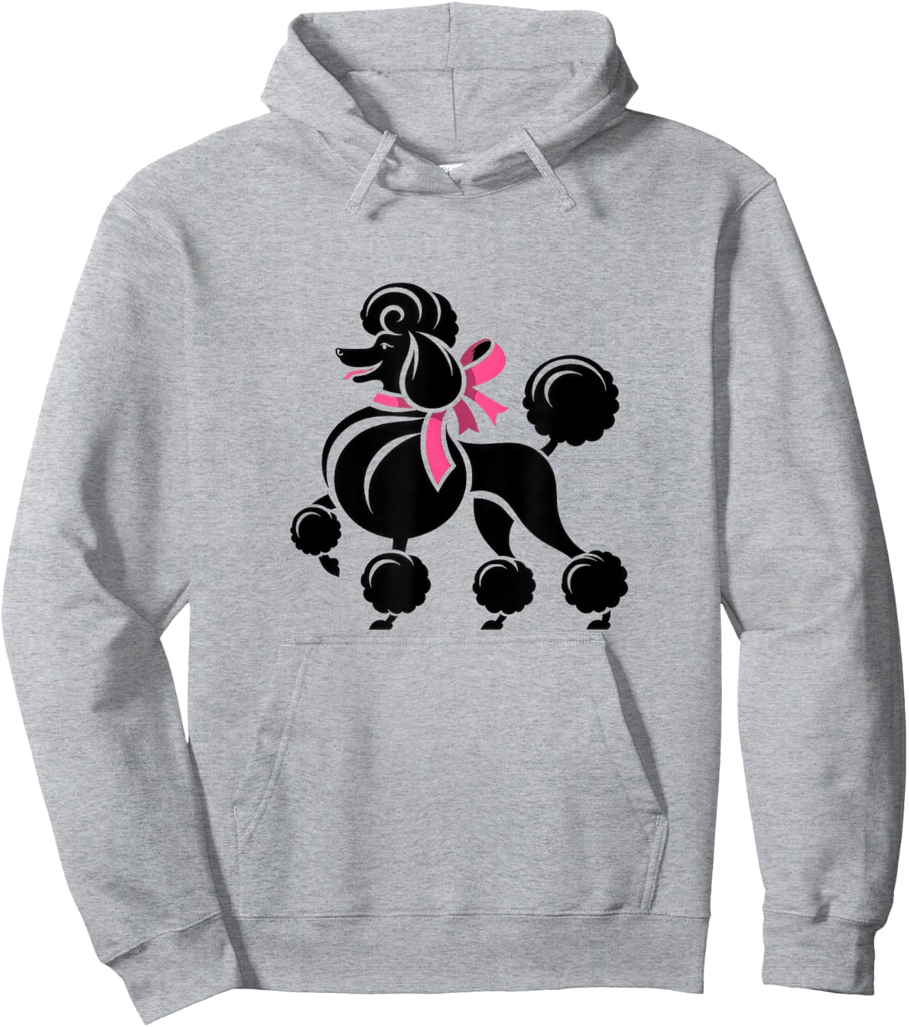 Sock Hop Cutie 50's Costume Big Poodle 1950's Party Cute Hoodie - Hoodie | Ash