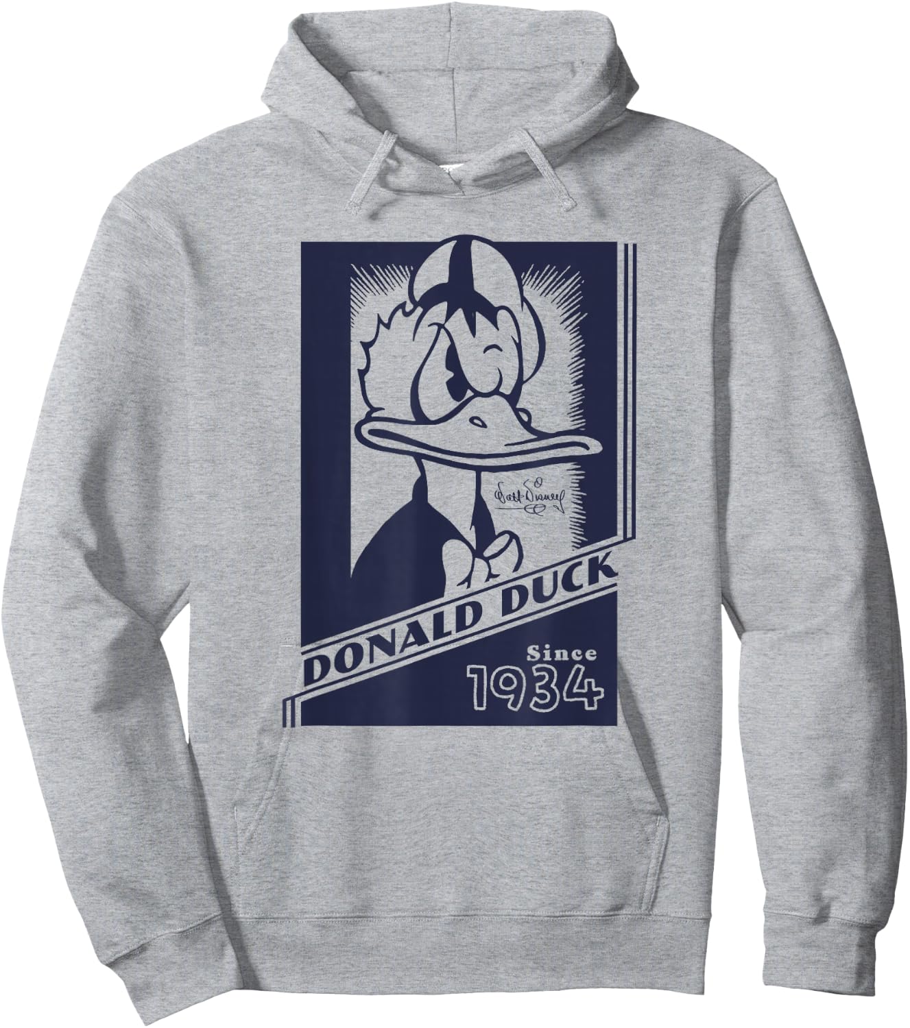 Disney Mickey and Friends Donald Duck 1934 Vintage Poster Hoodie - Hoodie | Ash