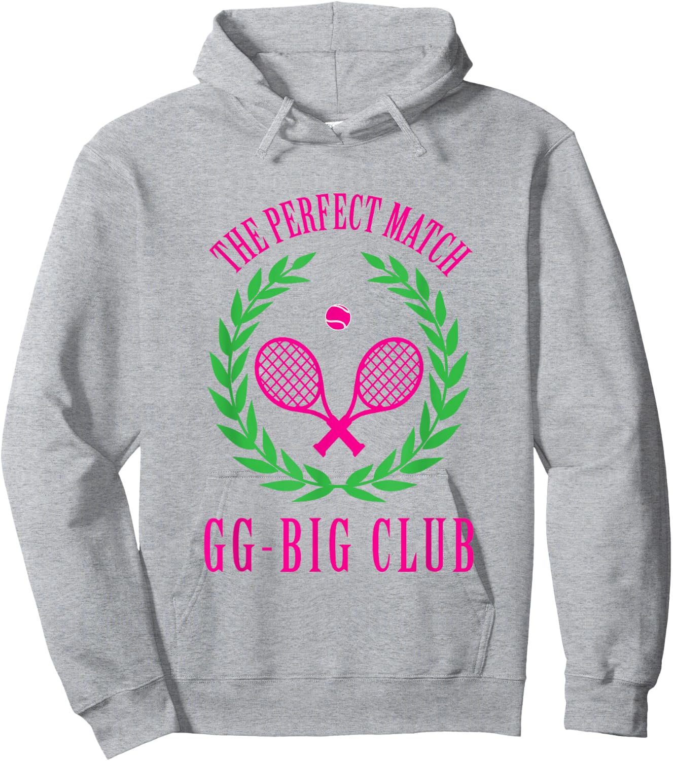 Tennis Match Club Little / GG Big Sorority Reveal Hoodie - Hoodie | Ash