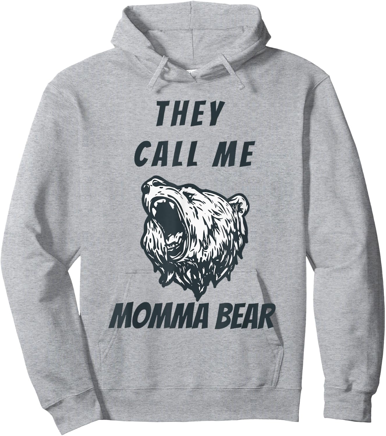 Mother's Day Gift Momma Bear Wife Grandmother Aunt Lady Hoodie - Hoodie | Ash