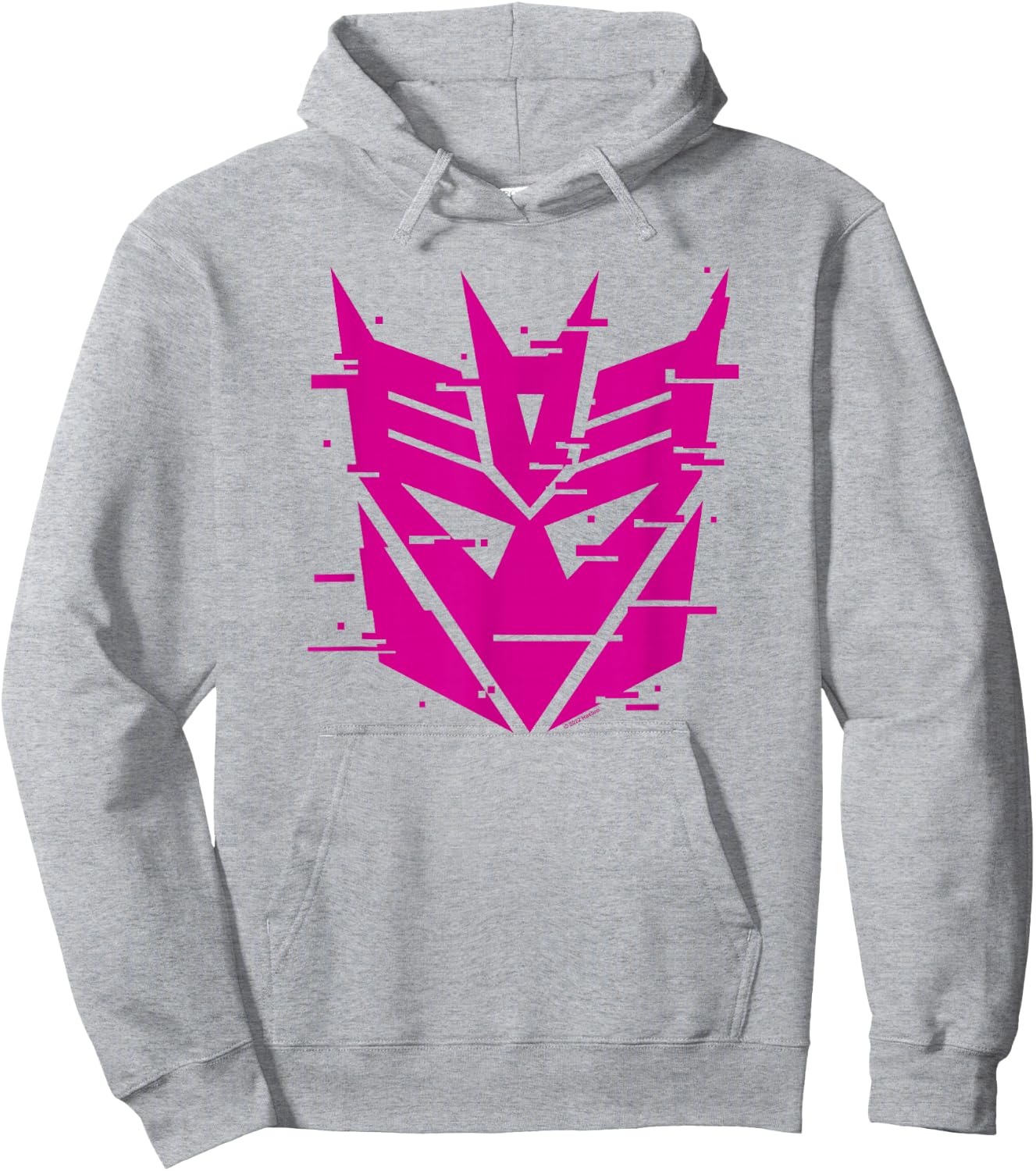 Transformers Evergreen Decepticon Glitch Logo Hoodie - Hoodie | Ash