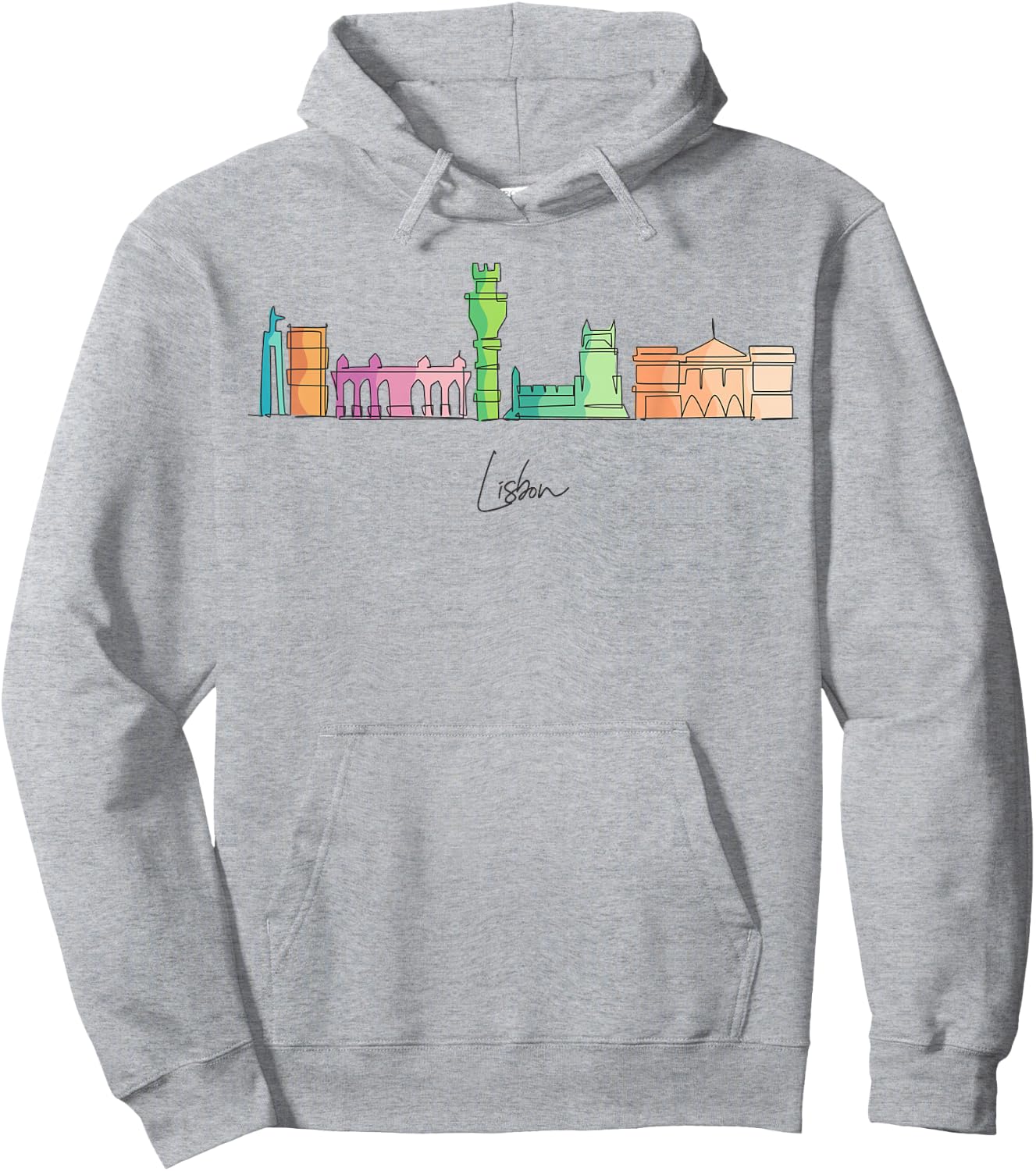 Travel Europe Portugal Lisbon Portuguese Vacation Souvenir Hoodie - Hoodie | Ash