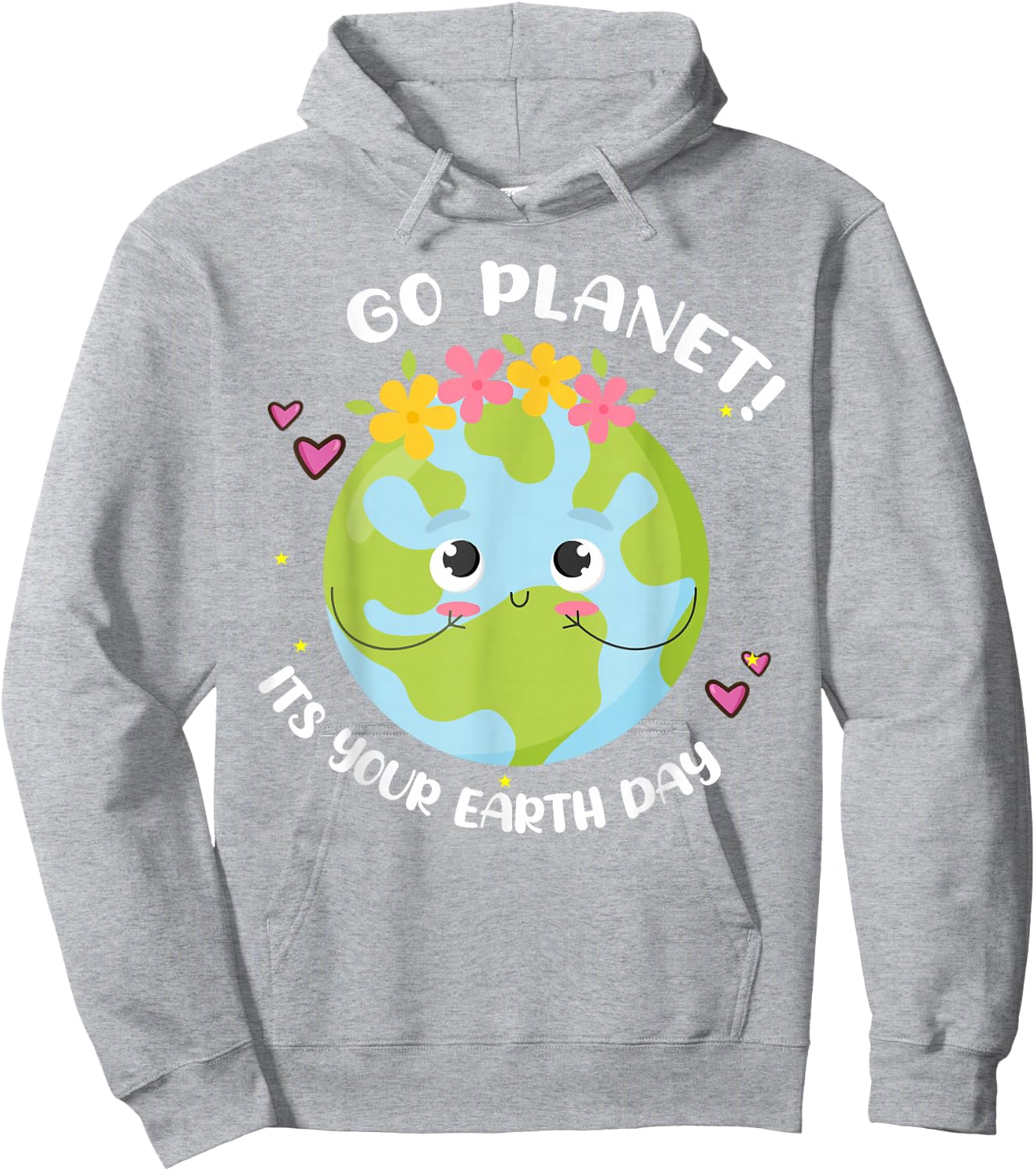 Go Planet Its Earth-Day Shirt Cute Teacher Kids Girl Toddler Hoodie - Hoodie | Ash