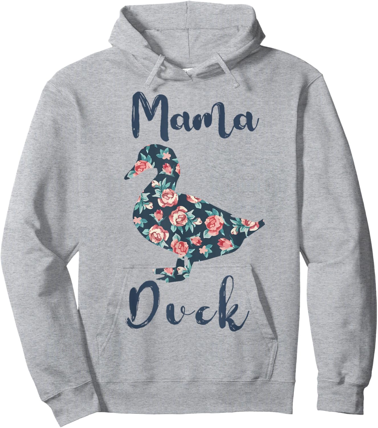 Mama Duck-Shirt Women Farm Mom Funny Hoodie - Hoodie | Ash
