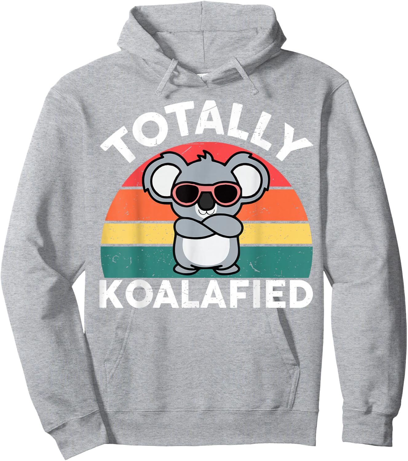 Cute Koalafied Shirt dad Men Kids Boys Girls Women Koala Hoodie - Hoodie | Ash