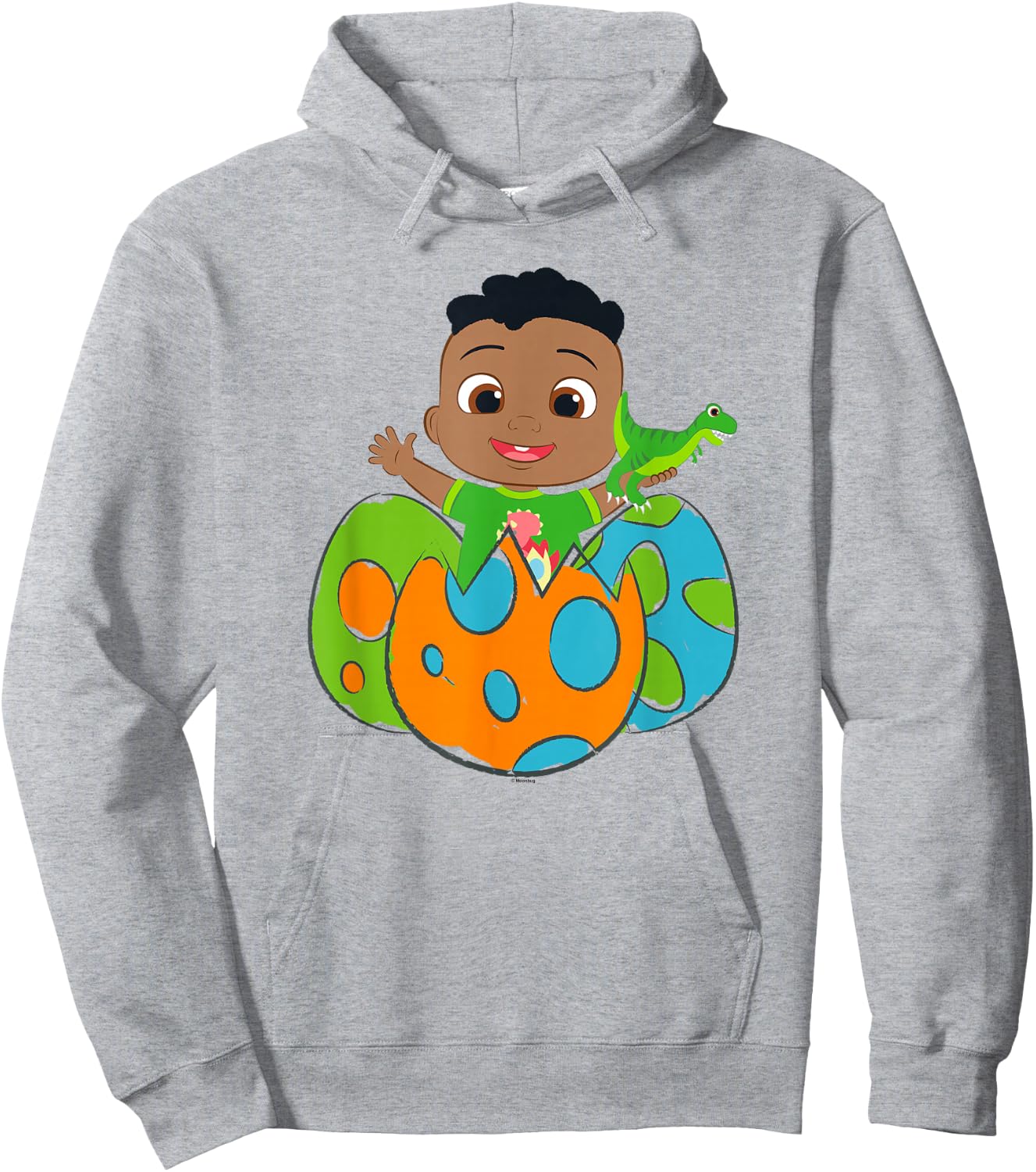 CoComelon Cody Dino Eggs Drawn Poster Hoodie - Hoodie | Ash