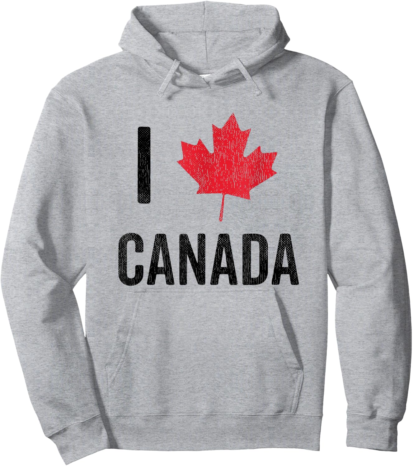 Canada Souvenir Maple Leaf I Love Canada Hoodie - Hoodie | Ash