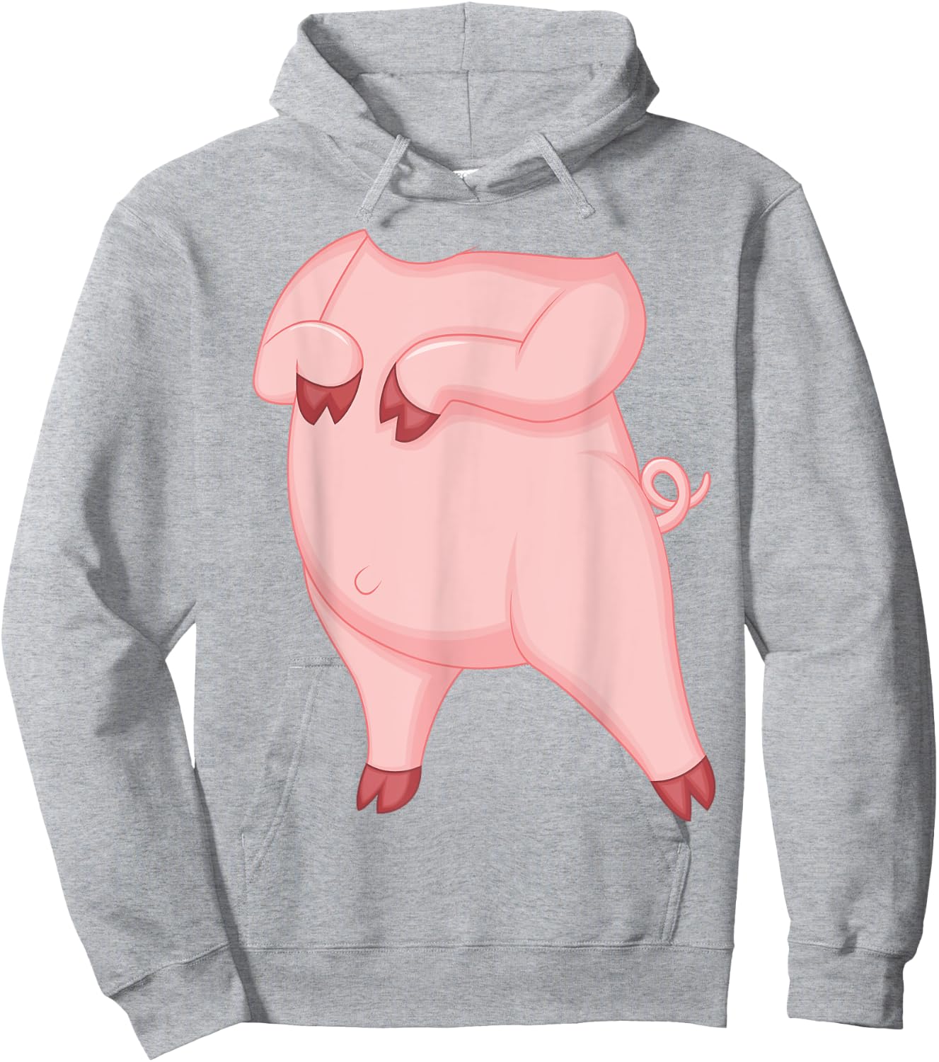 Pig Shirt Adult Kids Men Women Pig Costume Hoodie - Hoodie | Ash