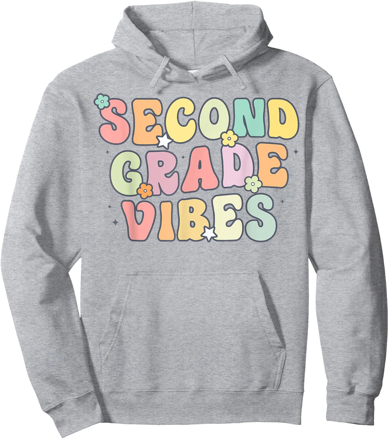 Second Grade Vibes Retro 2nd Grade Teacher 1st Day Of School Hoodie - Hoodie | Ash