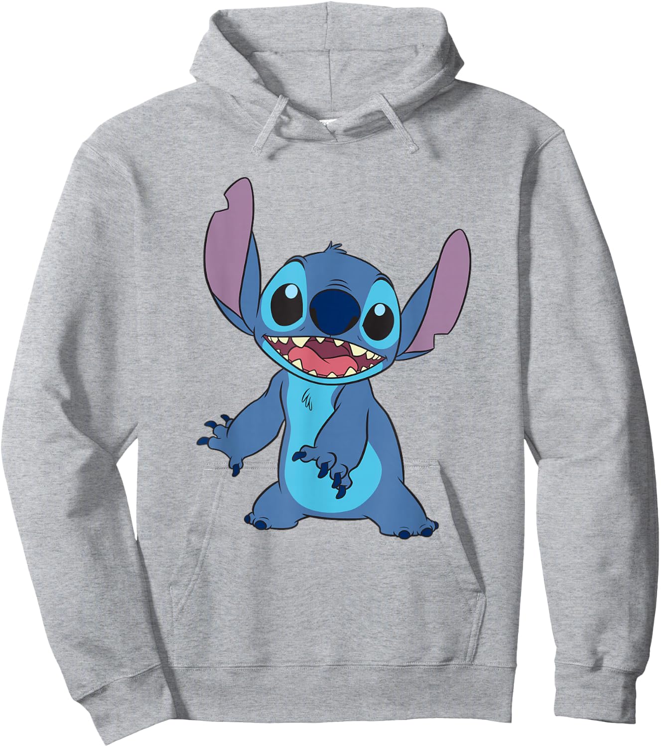 Disney Lilo & Stitch Happy Stitch Full Body Shot Hoodie - Hoodie | Ash