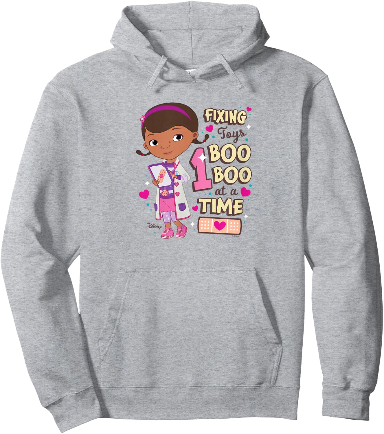 Disney Doc Mc Stuffins - Fixing Toys One Boo Boo At A Time Hoodie - Hoodie | Ash