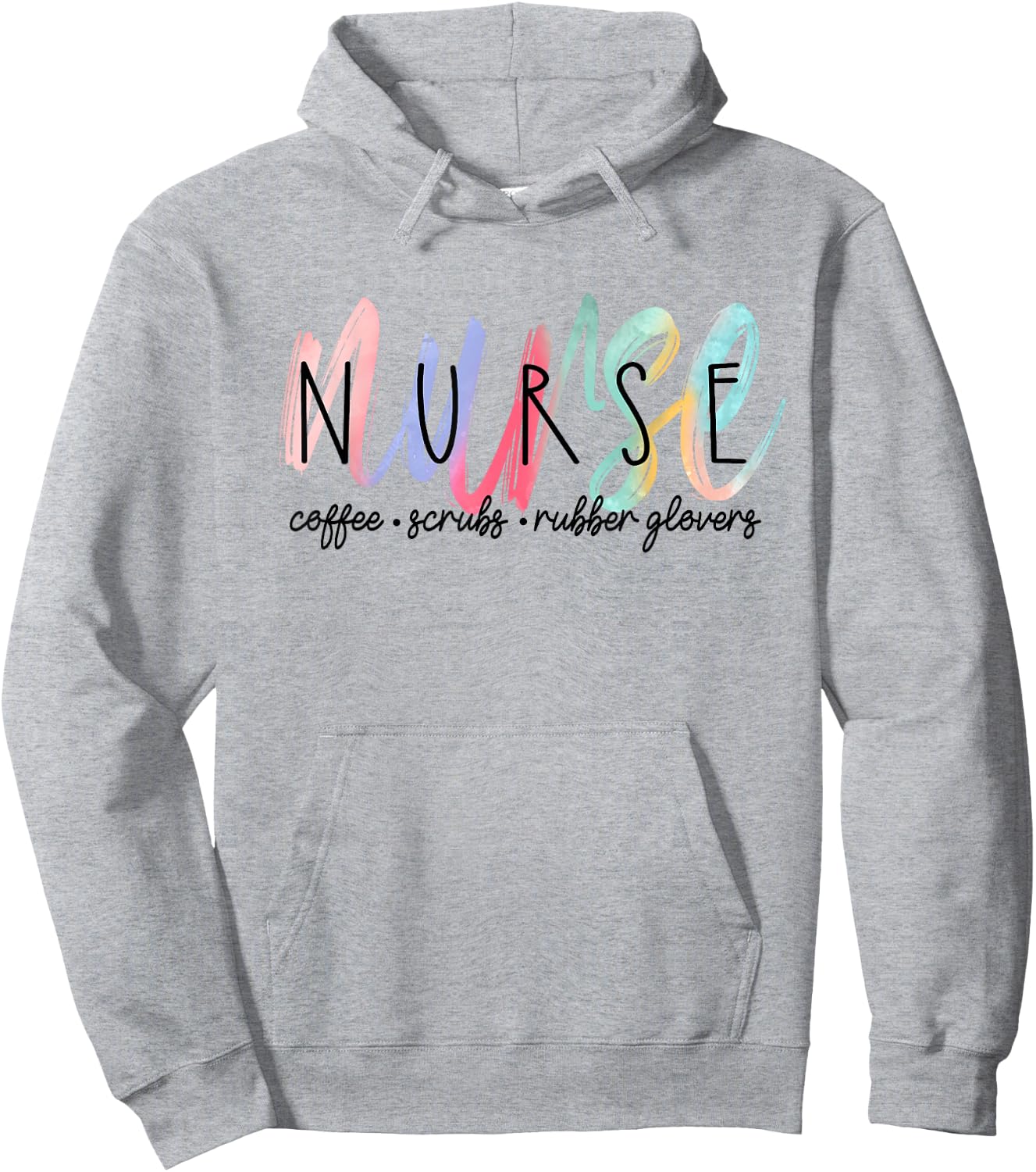 Cute Watercolor Nurse Hoodie - Hoodie | Ash