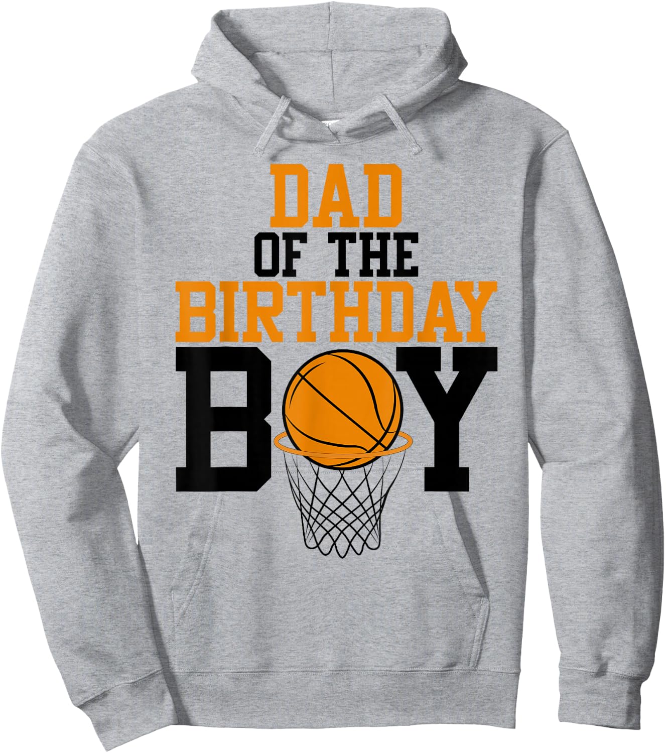 Dad of The Birthday Boy Basketball Family Birthday Hoodie - Hoodie | Ash
