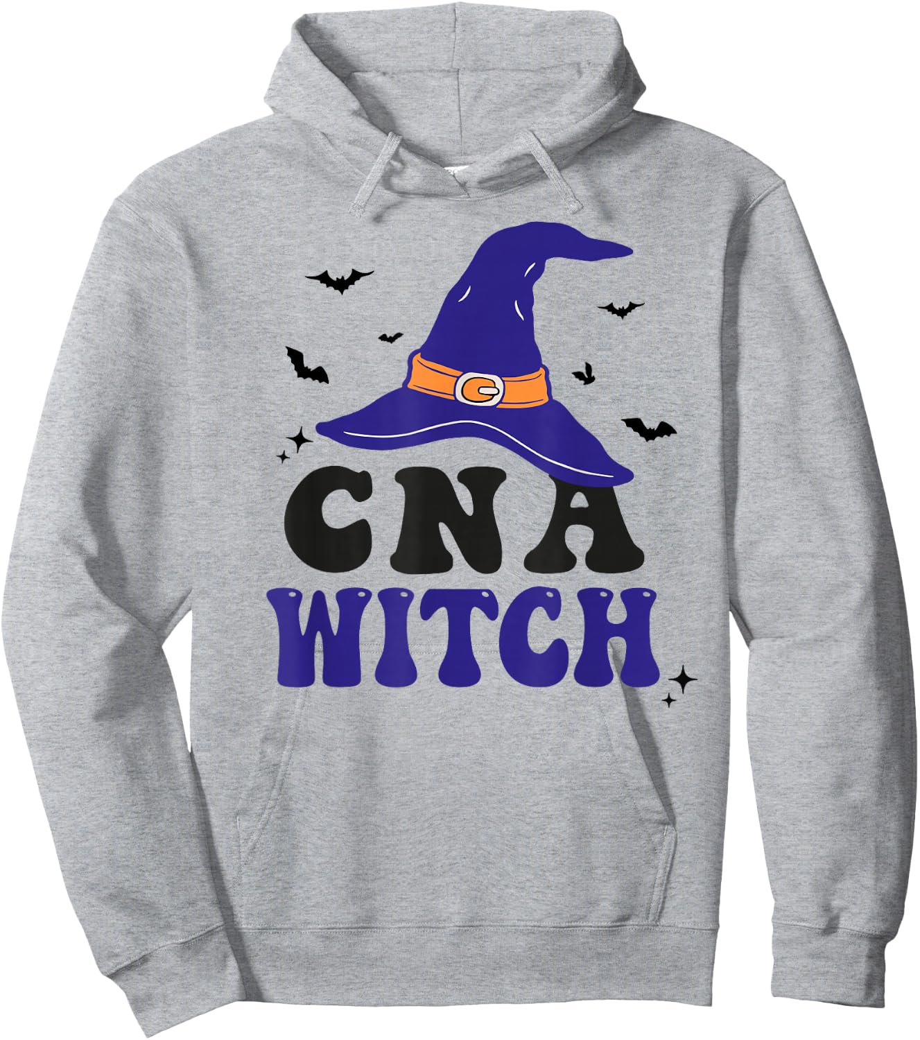 CNA Certified Nursing Assistant Witch Halloween Matching Hoodie - Hoodie | Ash