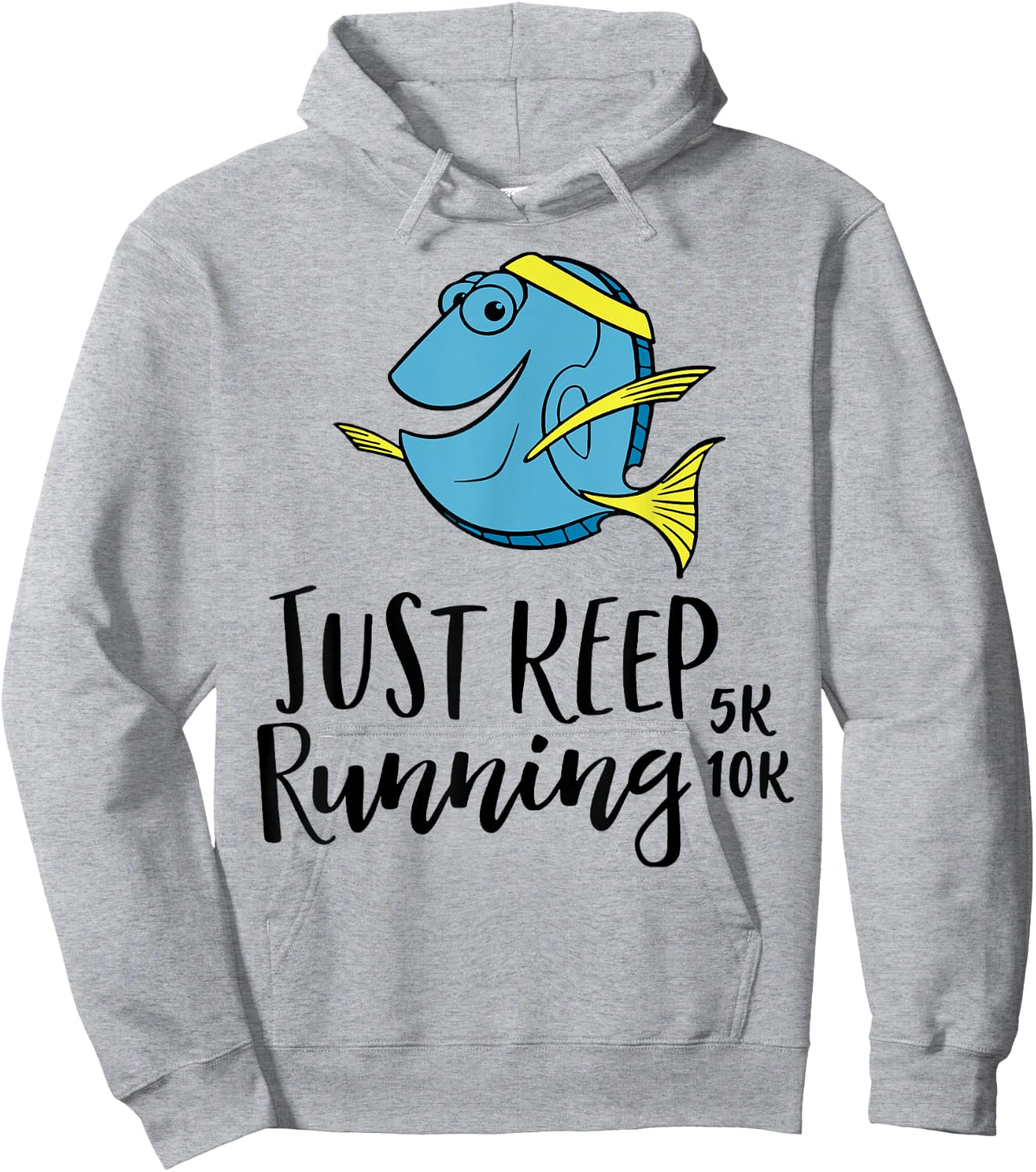 Fish Just Keep Running Hoodie - Hoodie | Ash