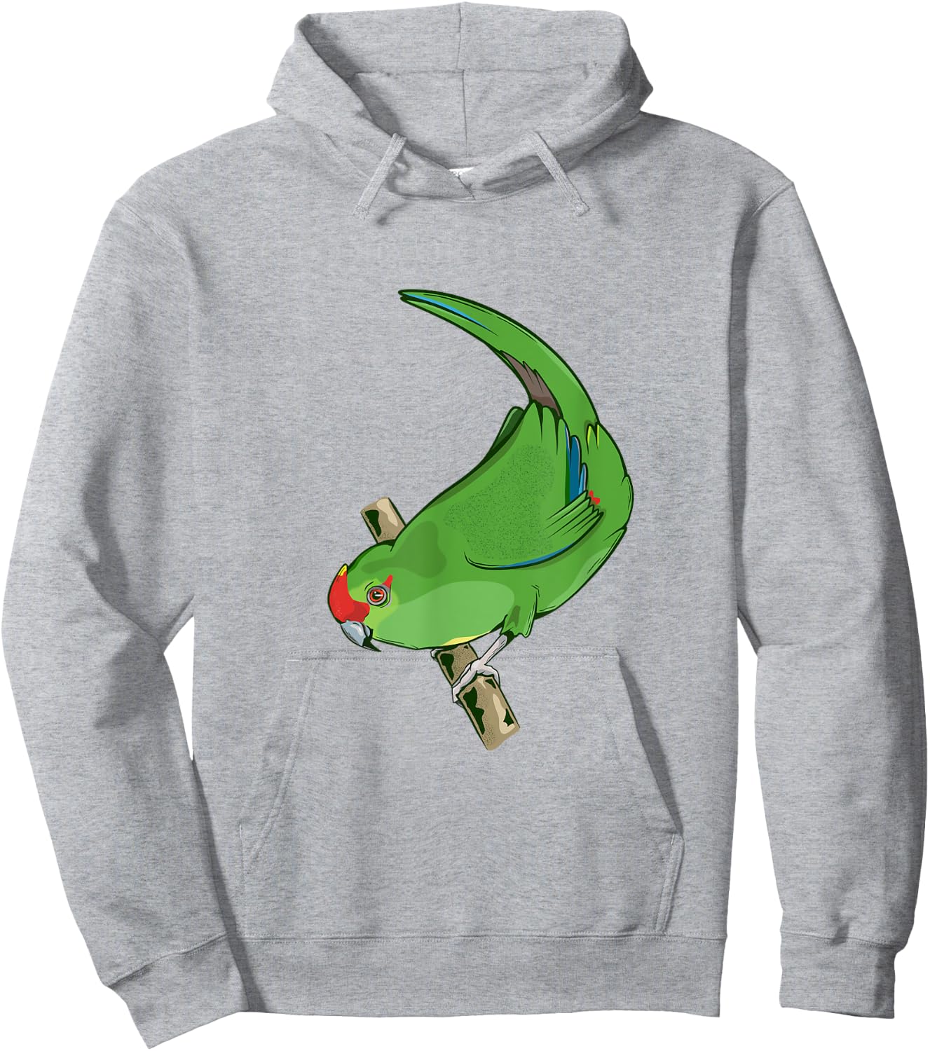 Red-crowned parakeet Kakariki Hoodie - Hoodie | Ash