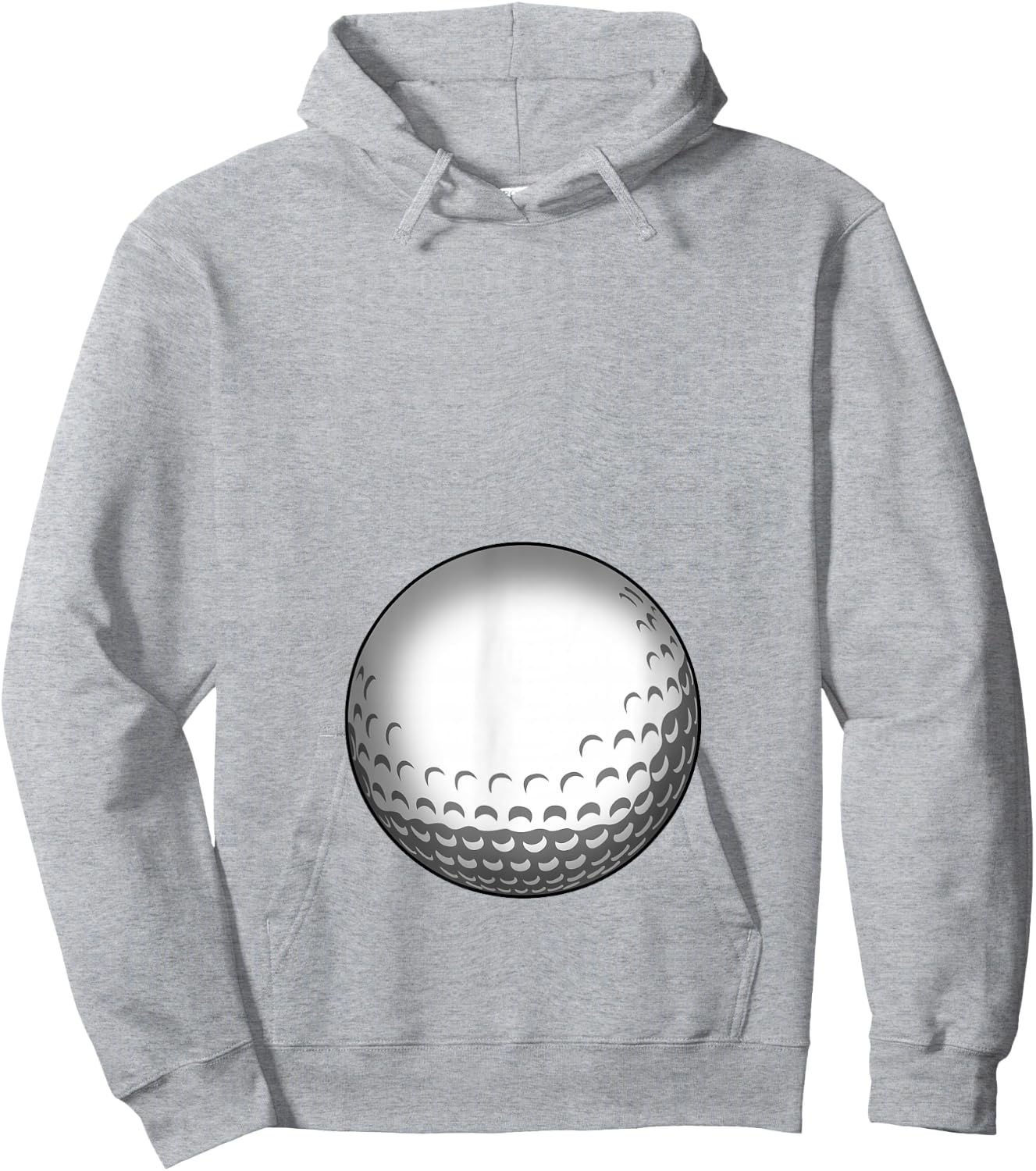 Funny Golf Player Belly Pregnant Mama Hoodie - Hoodie | Ash