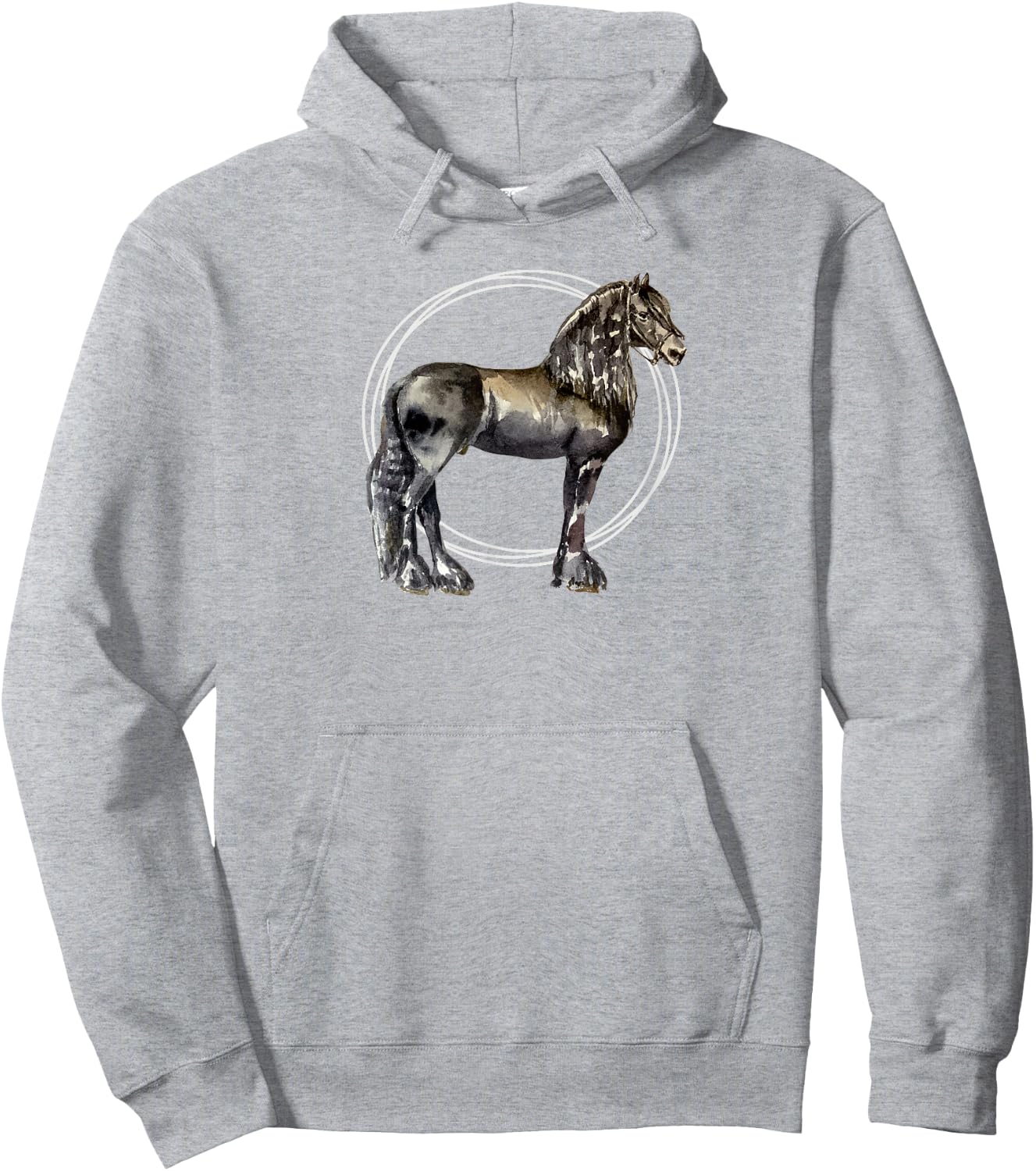 Friesian horse Hoodie - Hoodie | Ash