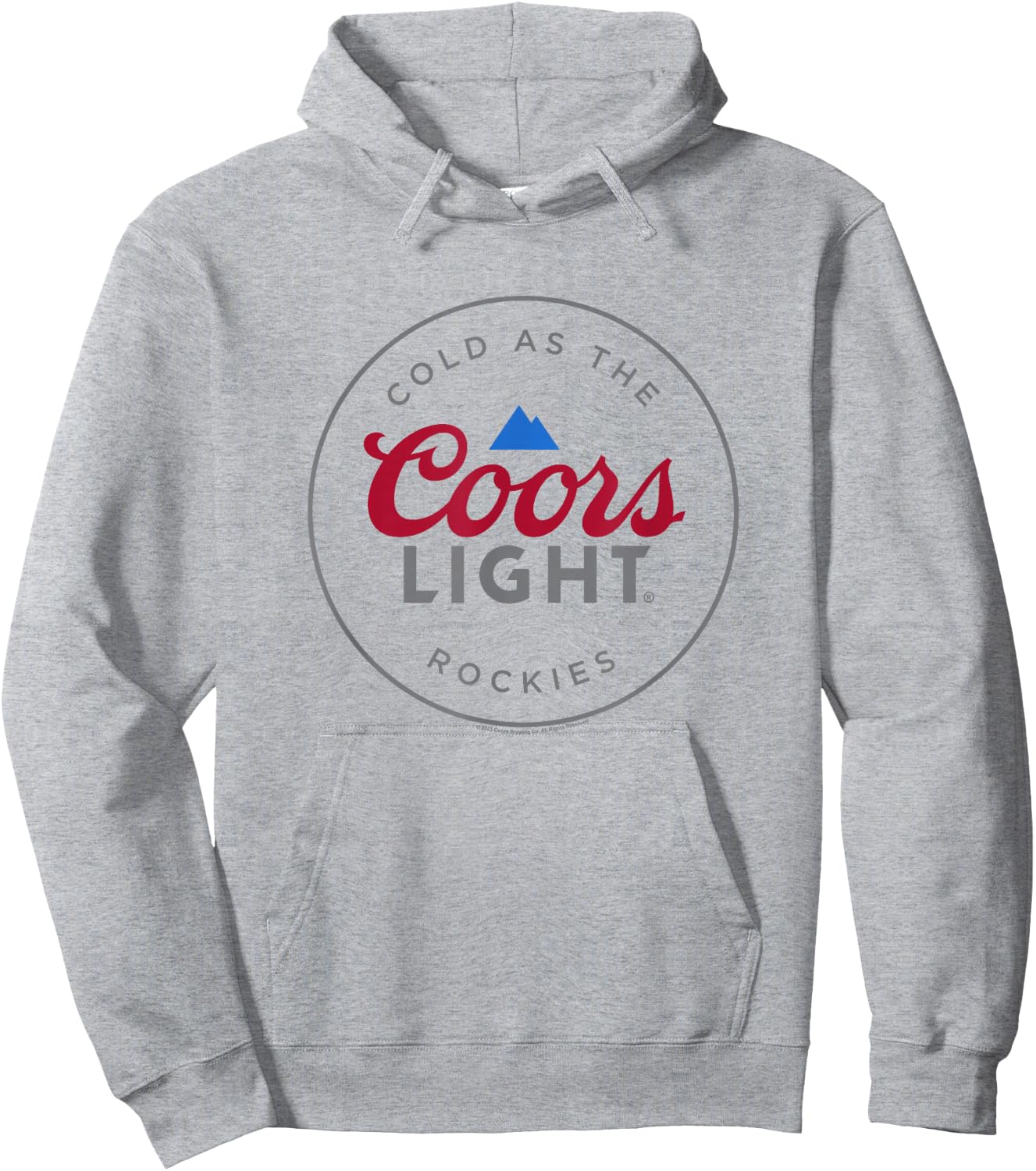Coors Brewing Company Cold As The Coors Light Rockies Poster Hoodie - Hoodie | Ash
